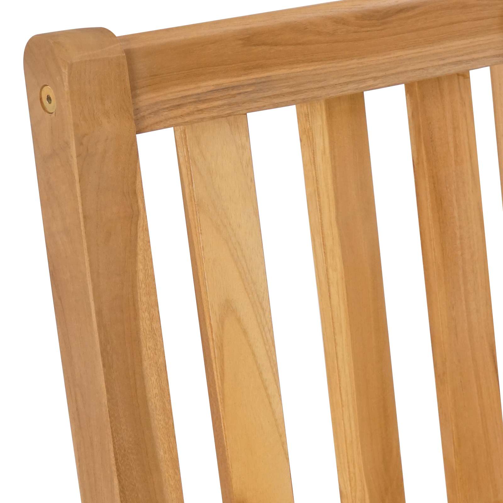 Barska stolica 2 pcs Smeđa Čvrsto teak drvo