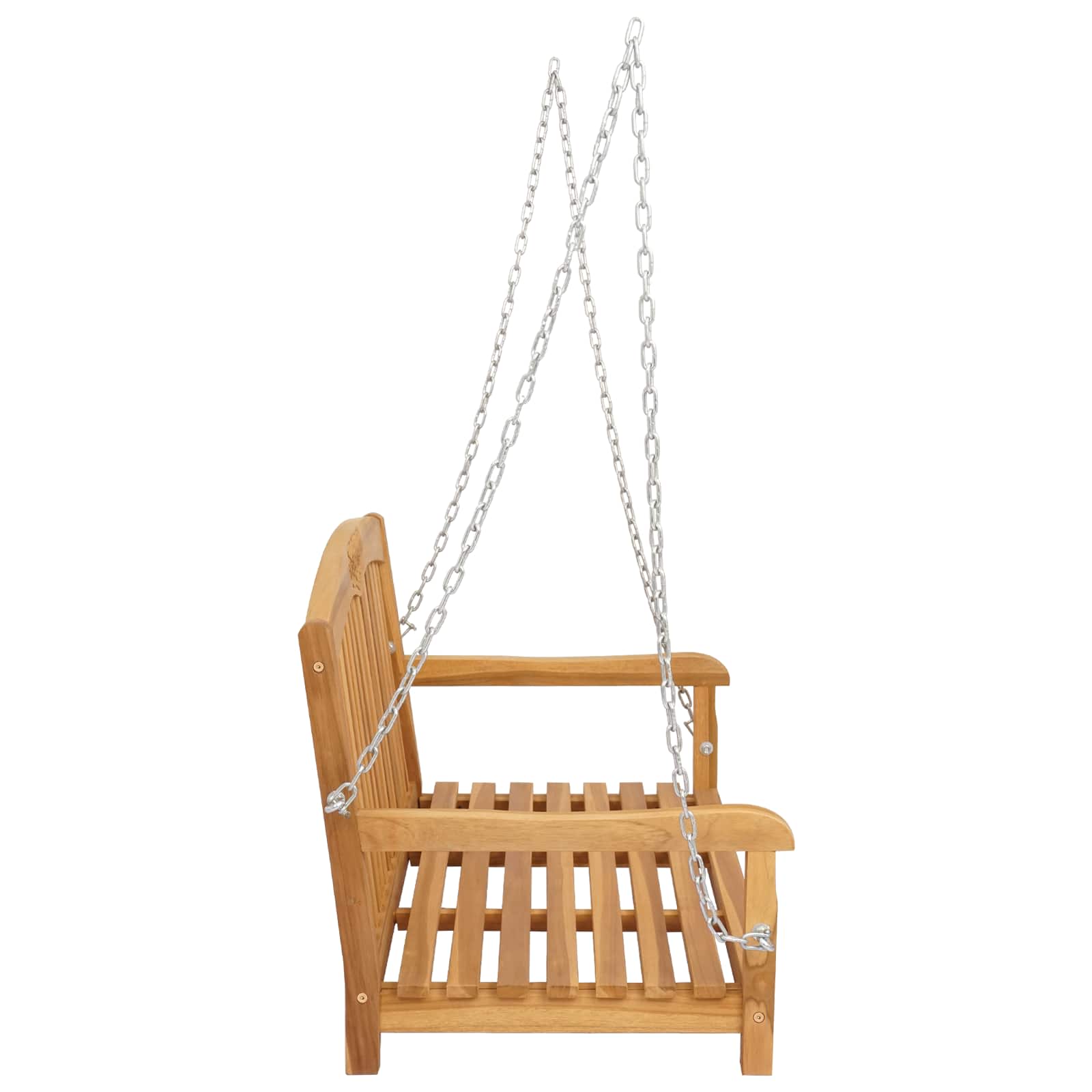 Ljuljačka Prirodna 114 x 61 x 61,5 cm Čvrsto teak drvo