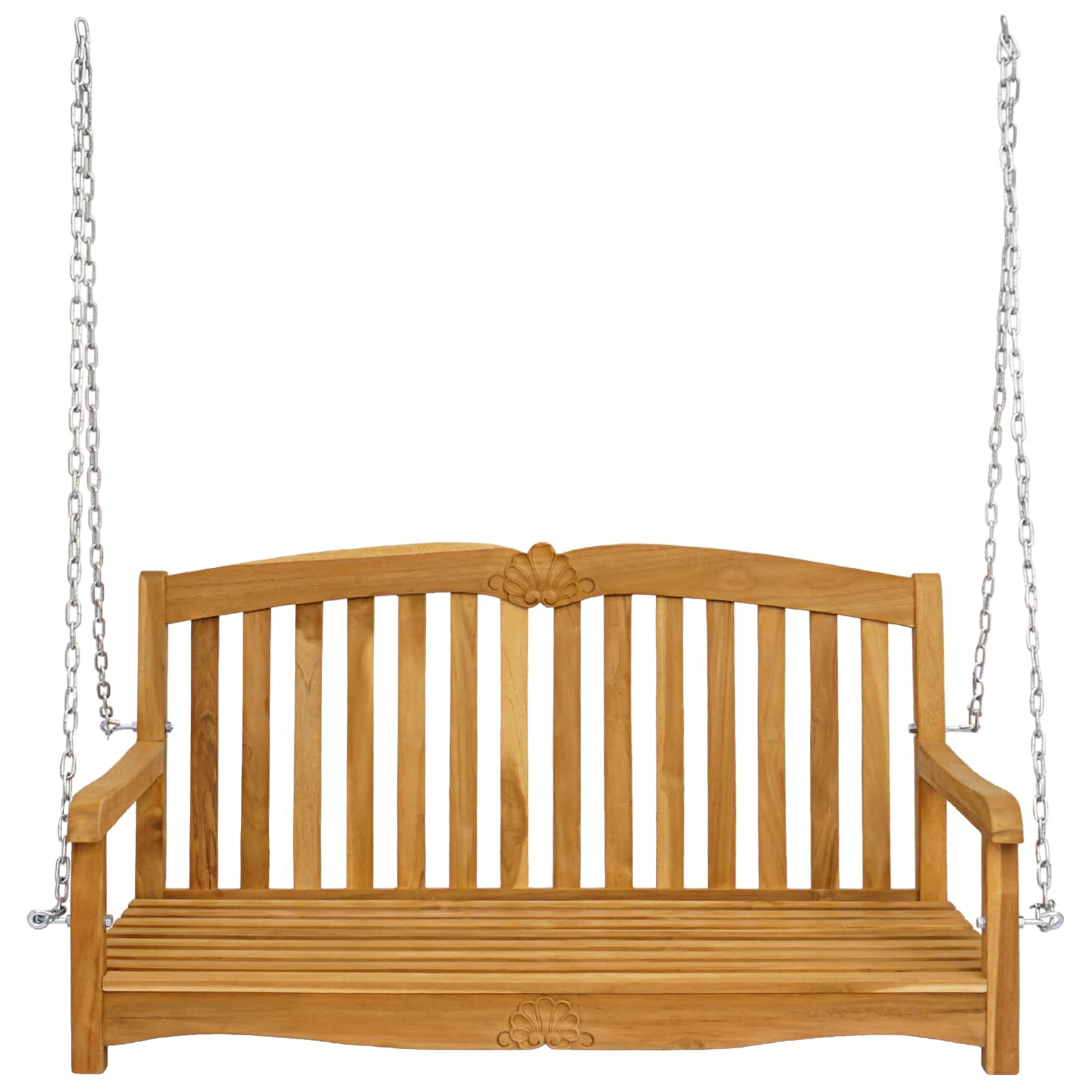 Ljuljačka Prirodna 114 x 60 x 60,5 cm Čvrsto teak drvo