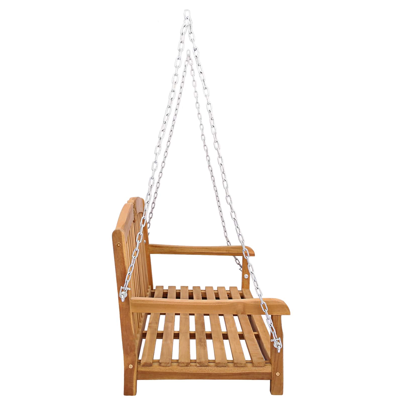 Ljuljačka Prirodna 114 x 60 x 60,5 cm Čvrsto teak drvo