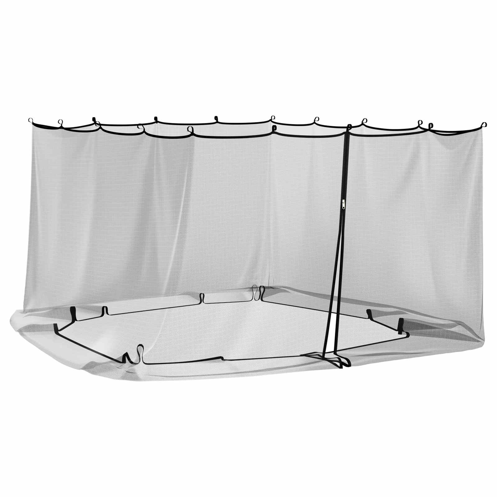 Mreža protiv komaraca za gazebo 220 mesh Crna 4,5 x 3 x 2 m