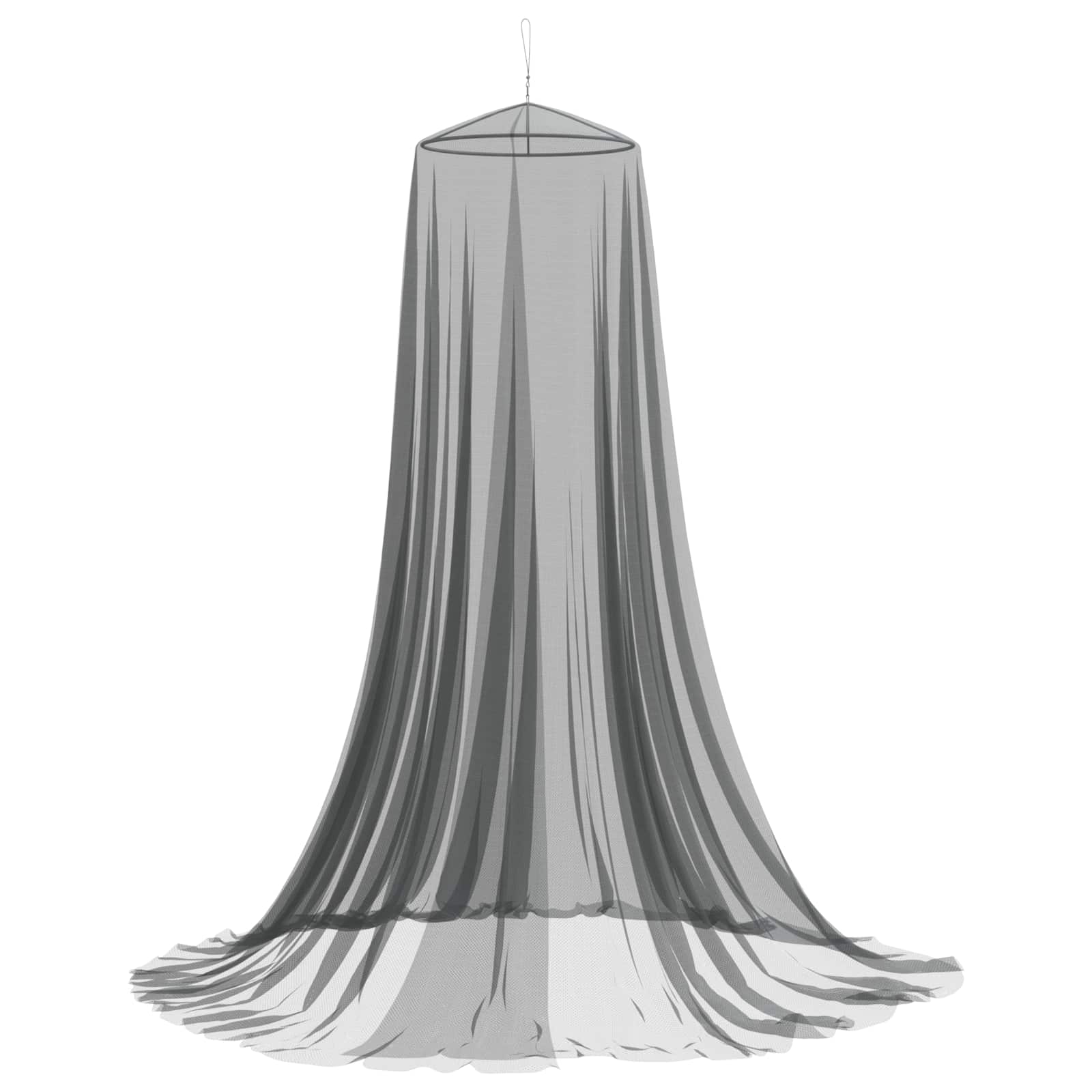 Mreža za komarce za krevet 156 mesh Crna Ø56 x 220 cm Poliester