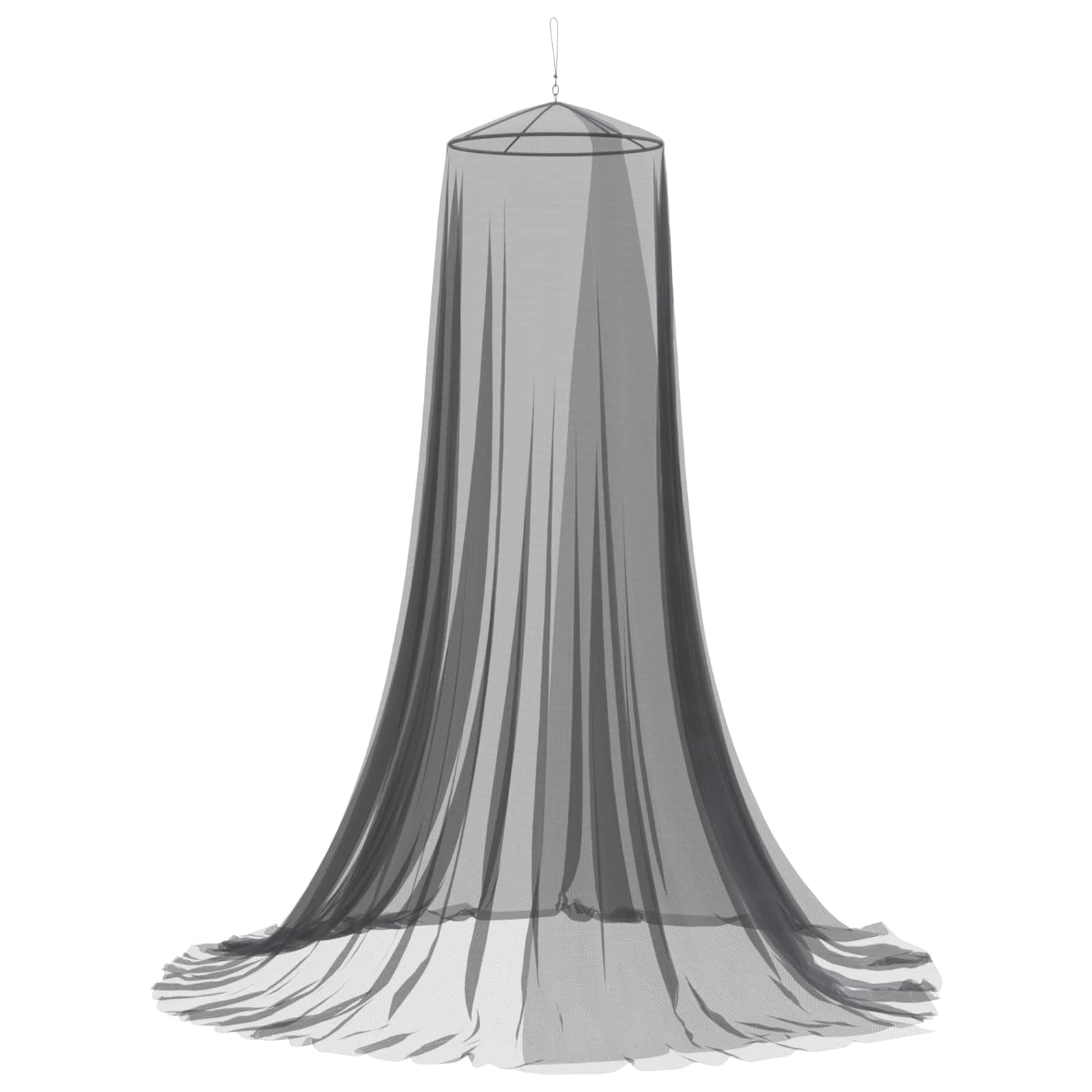 Mreža za komarce za krevet 156 mesh Crna ⌀56 x 220 cm Poliester