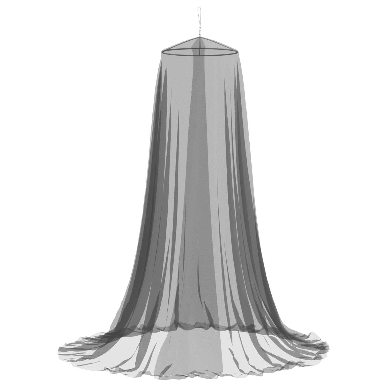 Mreža za komarce za krevet 3 pcs 156 mesh Crna ⌀56 x 220 cm