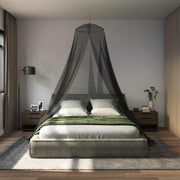 Mreža za komarce za krevet 3 kom. 156 mesh Crna ⌀56 x 220 cm