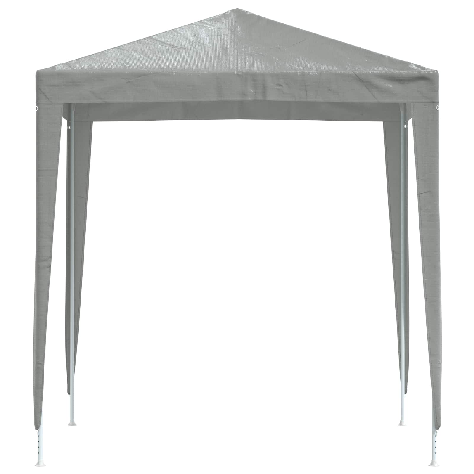 Šator za zabave 200 x 200 x 240 cm Svjetlosiva PE i čelik