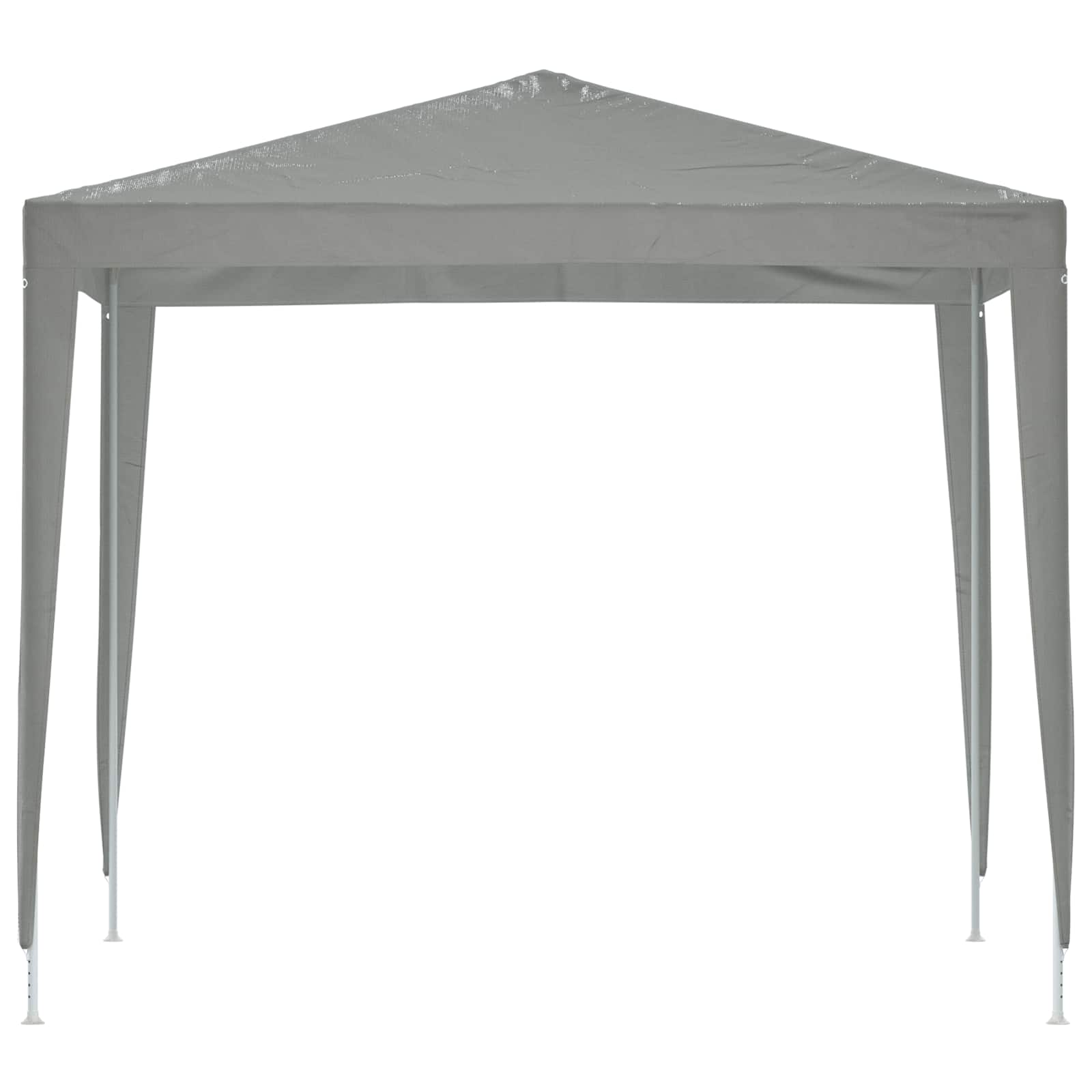 Šator za zabave 250 x 250 x 240 cm Svjetlosiva PE i čelik