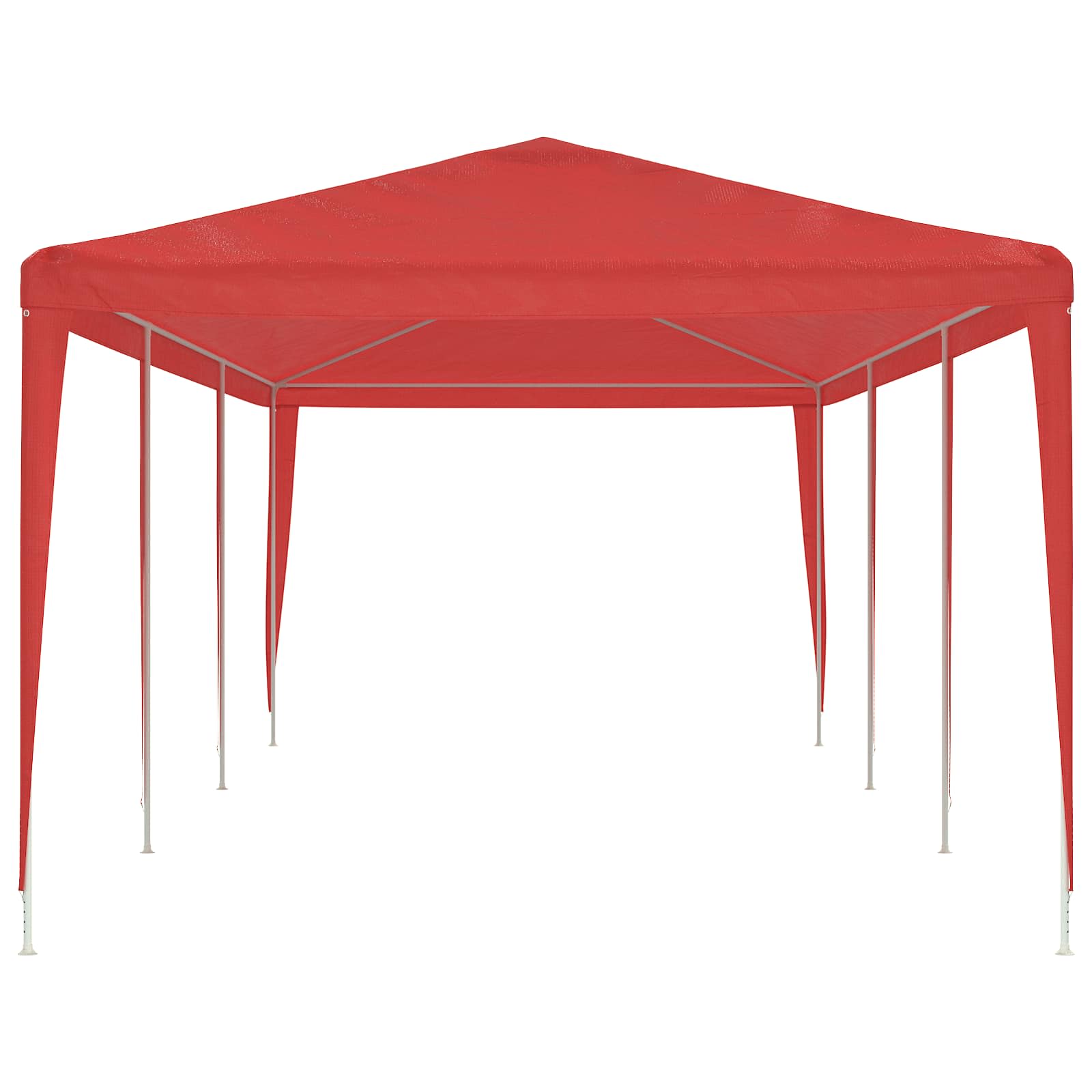 Šator za zabave Crvena 900 x 300 x 255 cm PE i čelik