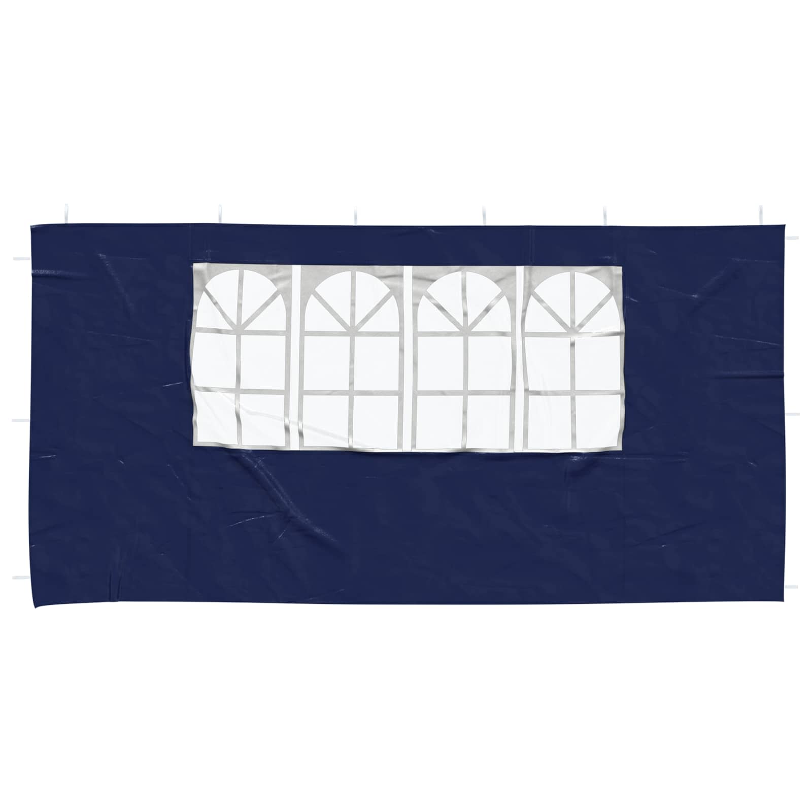 Zid šatora za zabavu 2 pcs 400 x 195 cm Plava PE i čelik