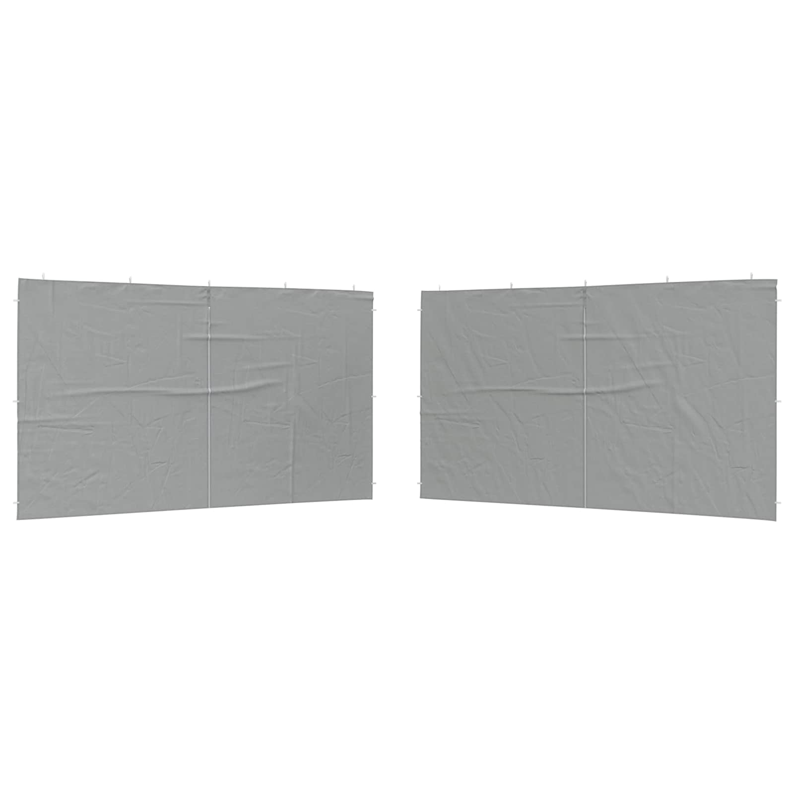 Zid šatora za zabavu 2 pcs Svijetlo siva 400 x 195 cm