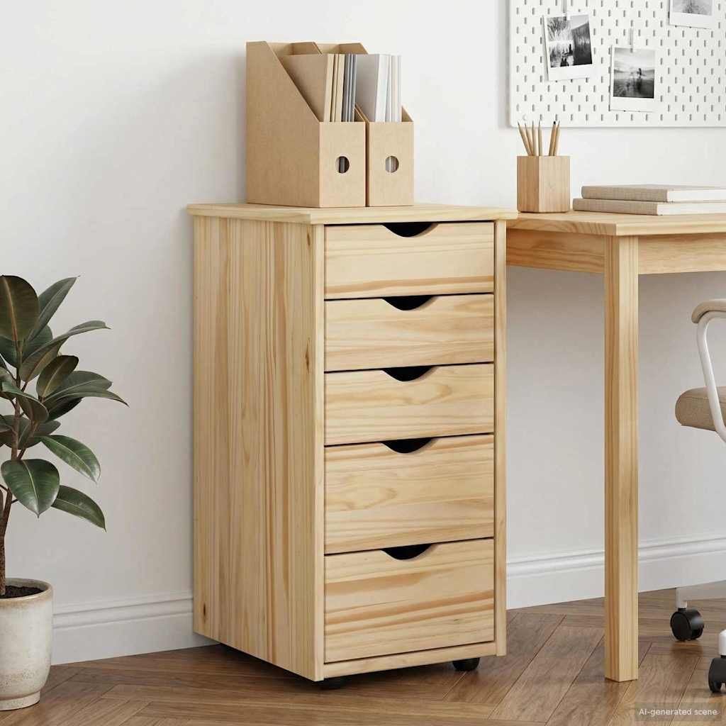 Cabinet Smeđa 34 x 39 x 61,5 cm Čvrsto borovo drvo