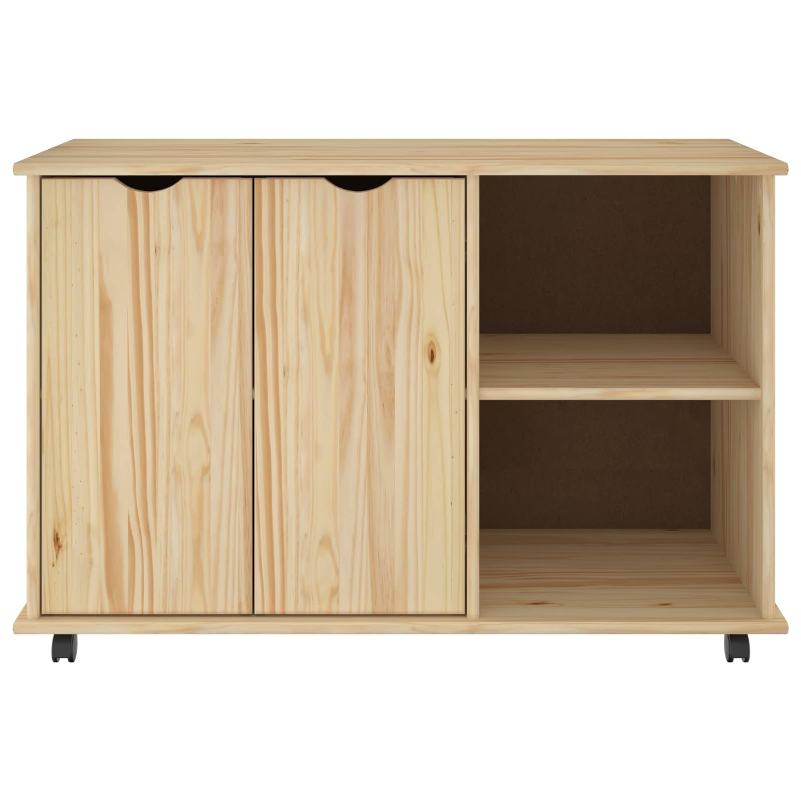 Mobilni ormar Smeđa 100 x 39 x 65,5 cm Čvrsto borovo drvo