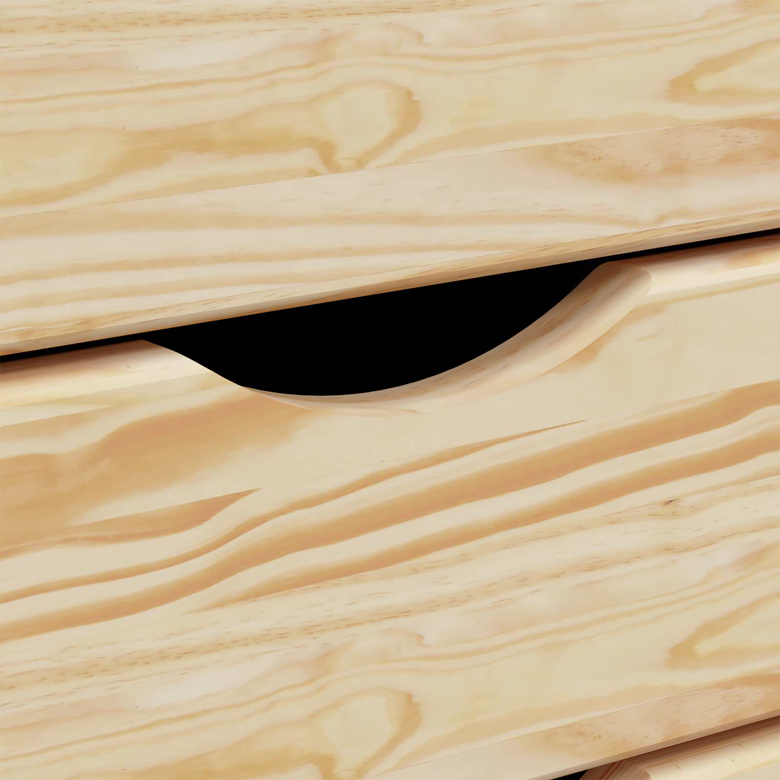 Pokretni ormar s ladicama MOSS Prozirni lak 53 x 39 x 65,5 cm