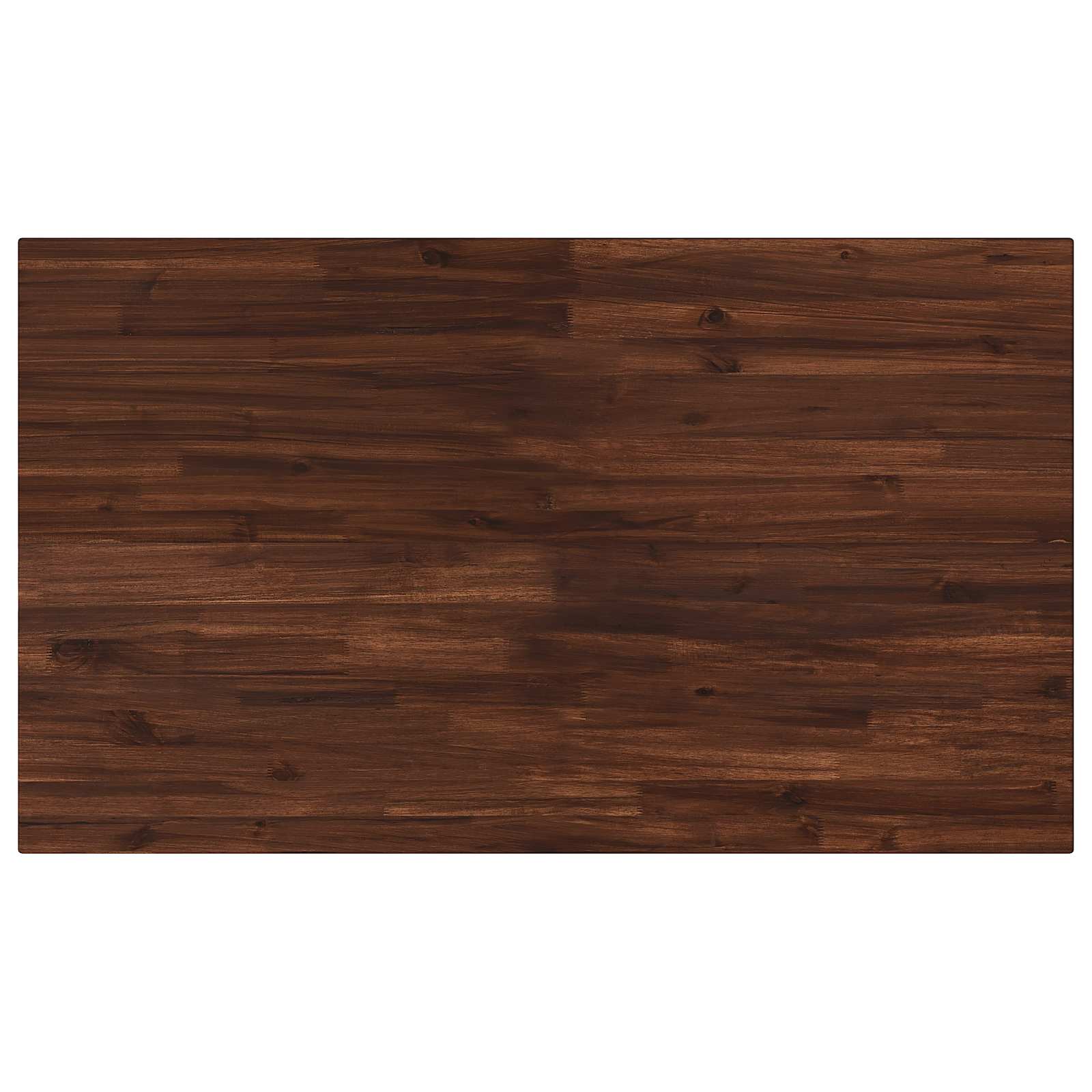 Pravokutni stolni vrh 90 x 50 x 3,5 cm Pravokutni Tamno smeđa