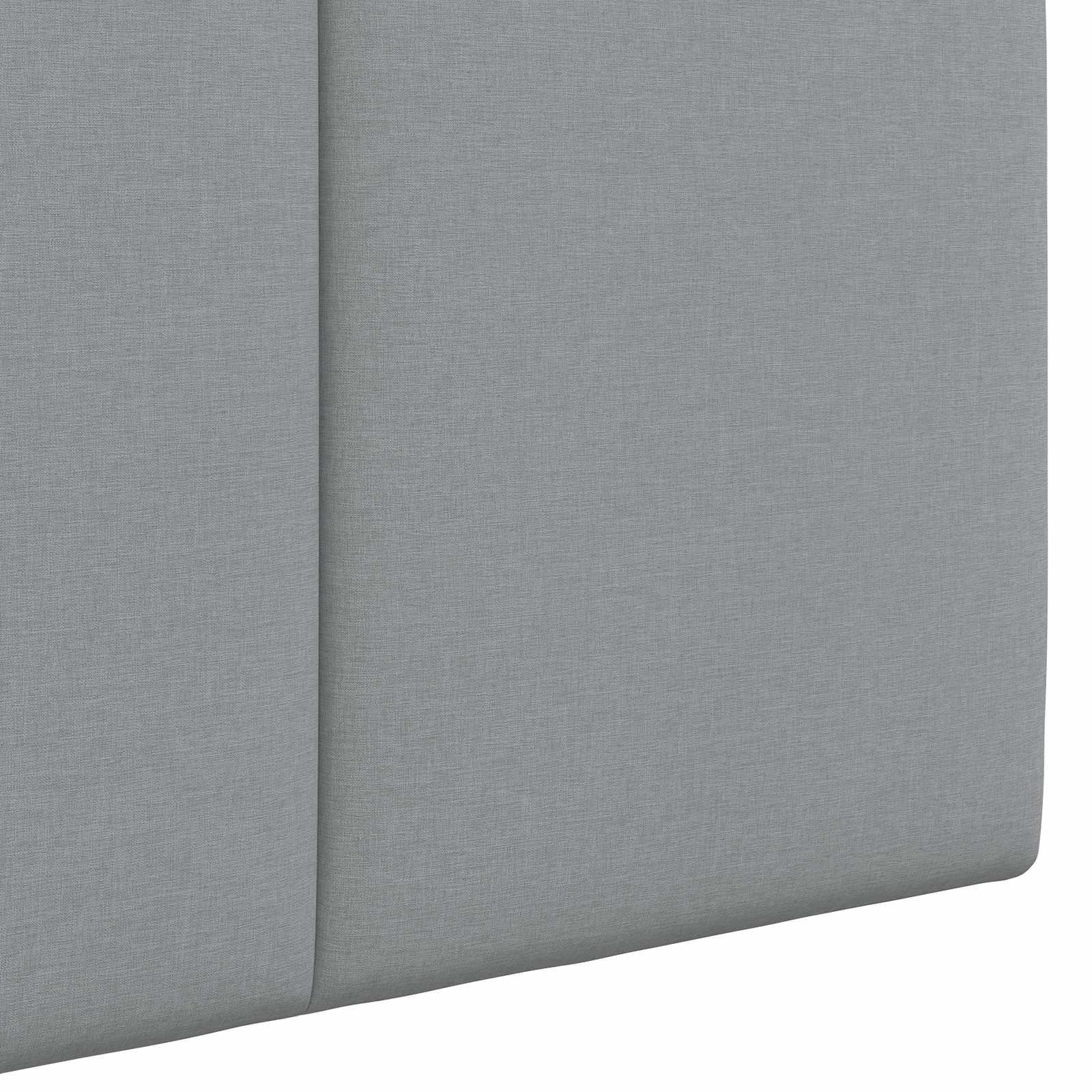 Viseće uzglavlje kreveta Svijetlo siva Tkanina