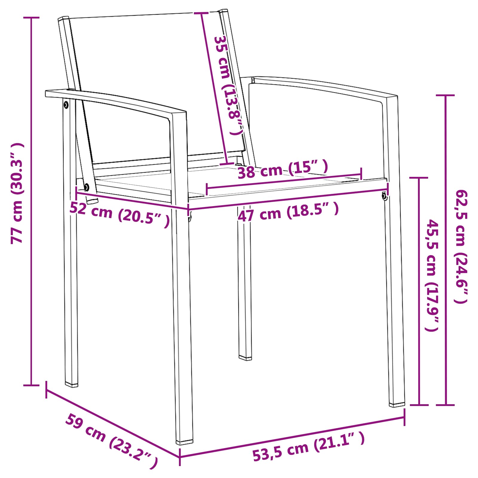 Set vanjskog namještaja 5 pcs Crna i antracit 140 x 70 x 73 cm