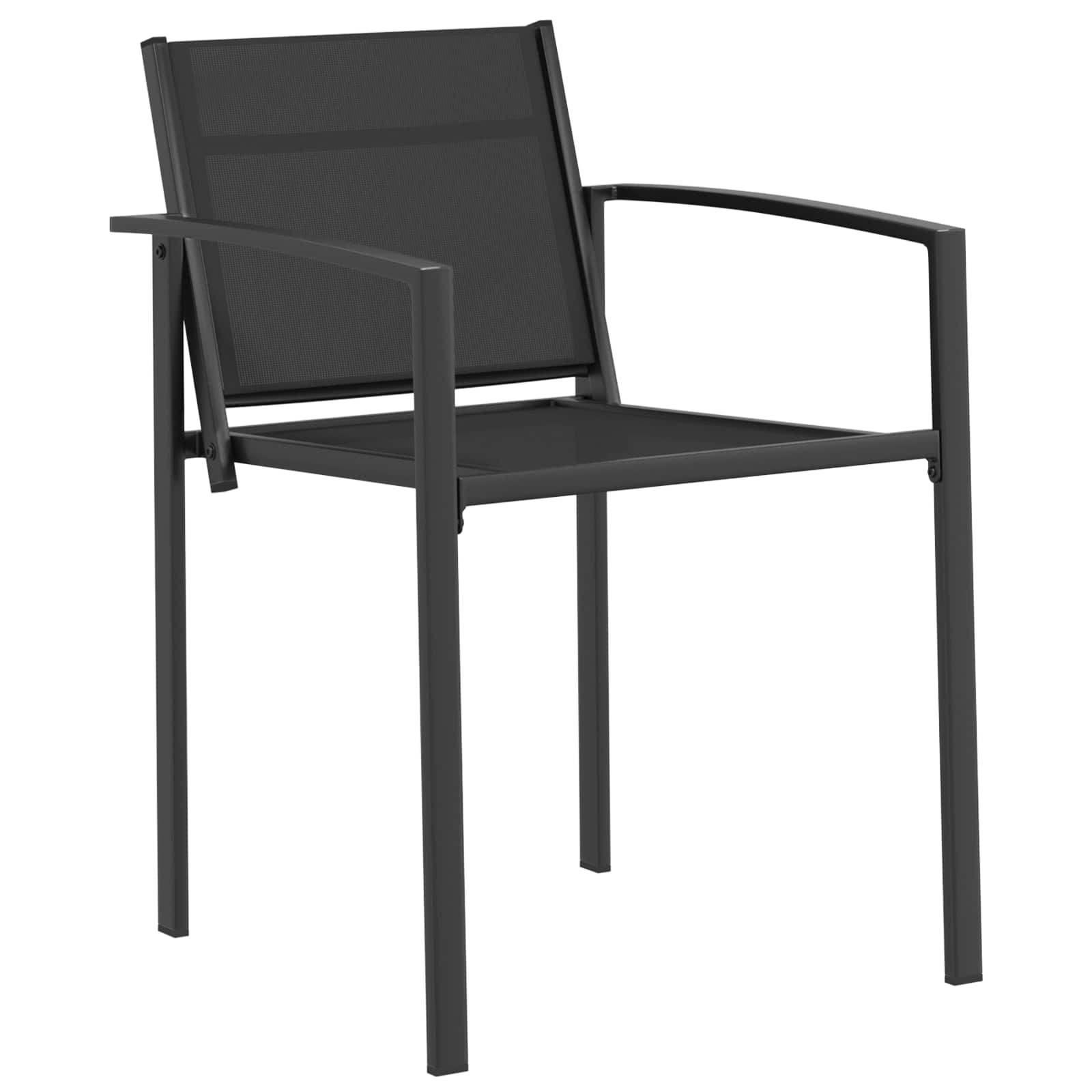Set vanjskog namještaja 7 pcs Crna i antracit 160 x 80 x 73 cm