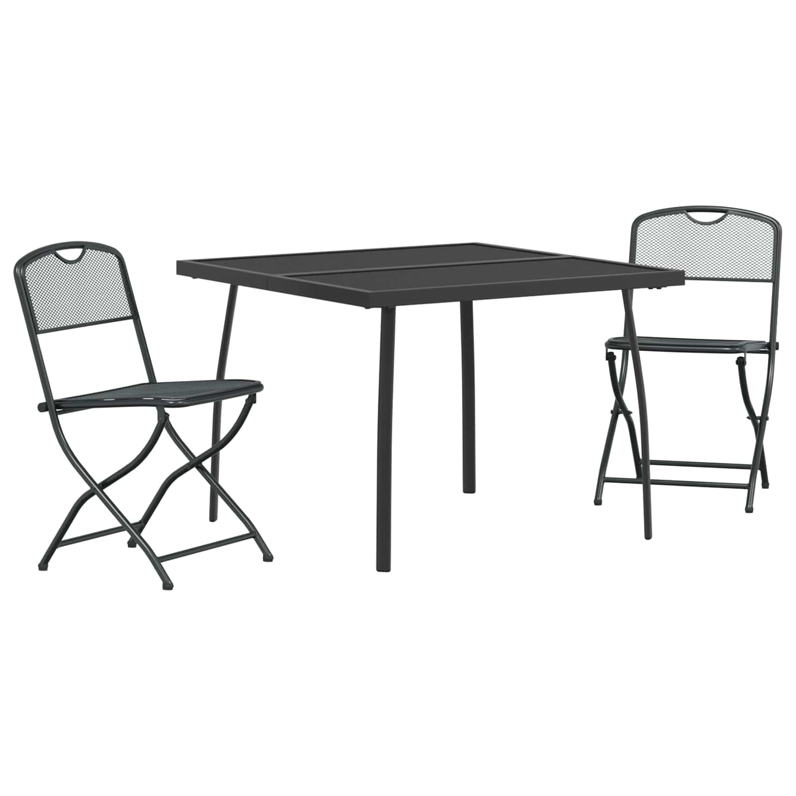 Set vanjskog namještaja 3 pcs Antracit Željezo i čelik