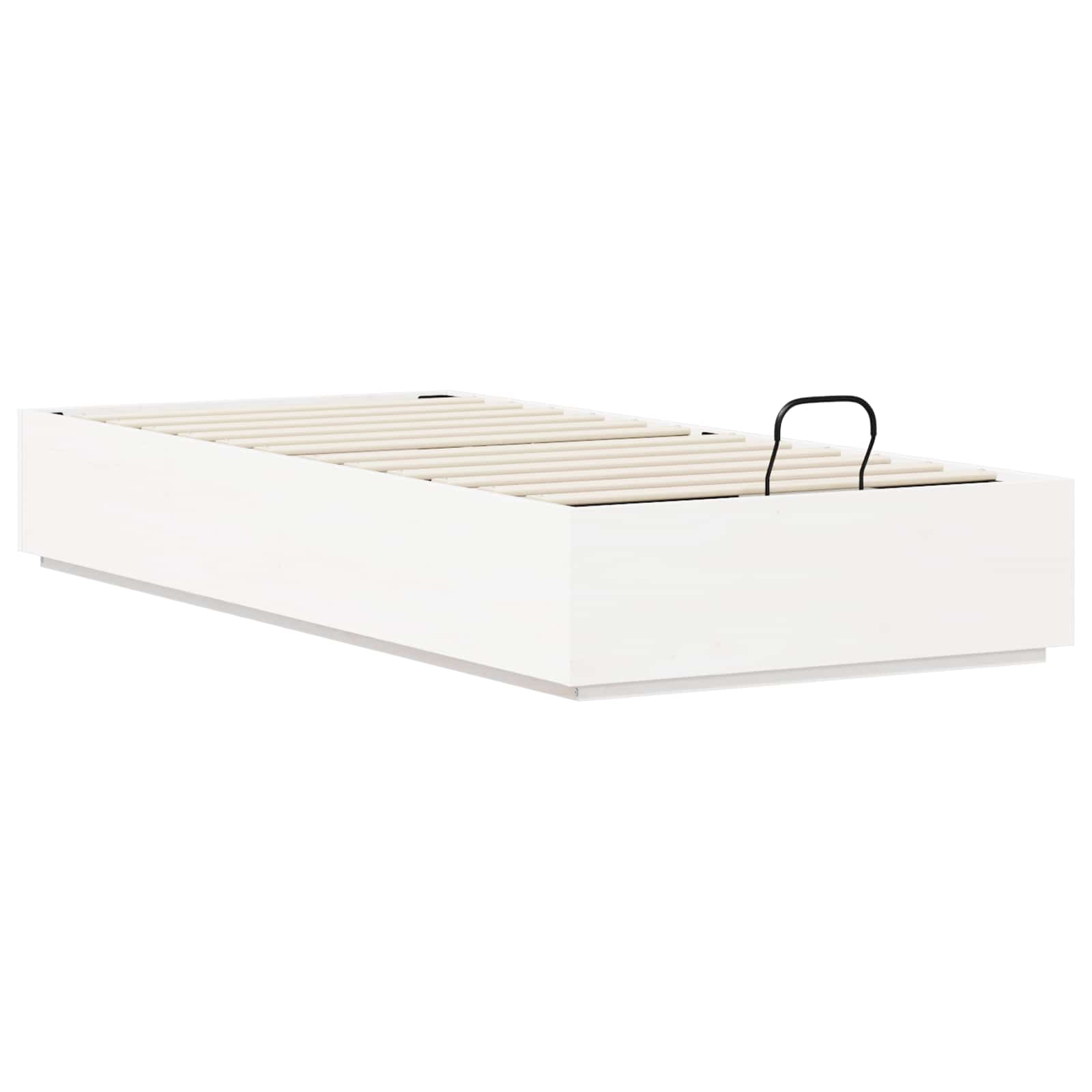 Otomanski krevet Bijeli 100 x 200 cm Masivna borovina