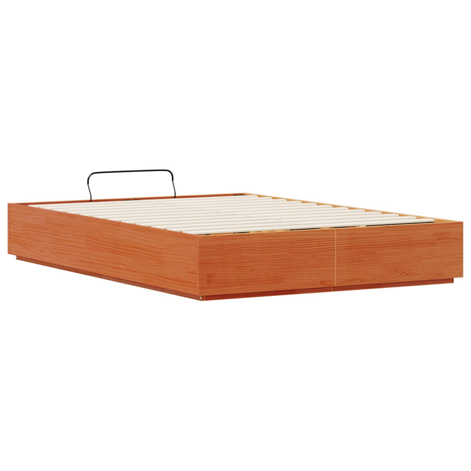 Otomanski krevet Vosak Smeđa 135 x 190 cm Masivna borovina