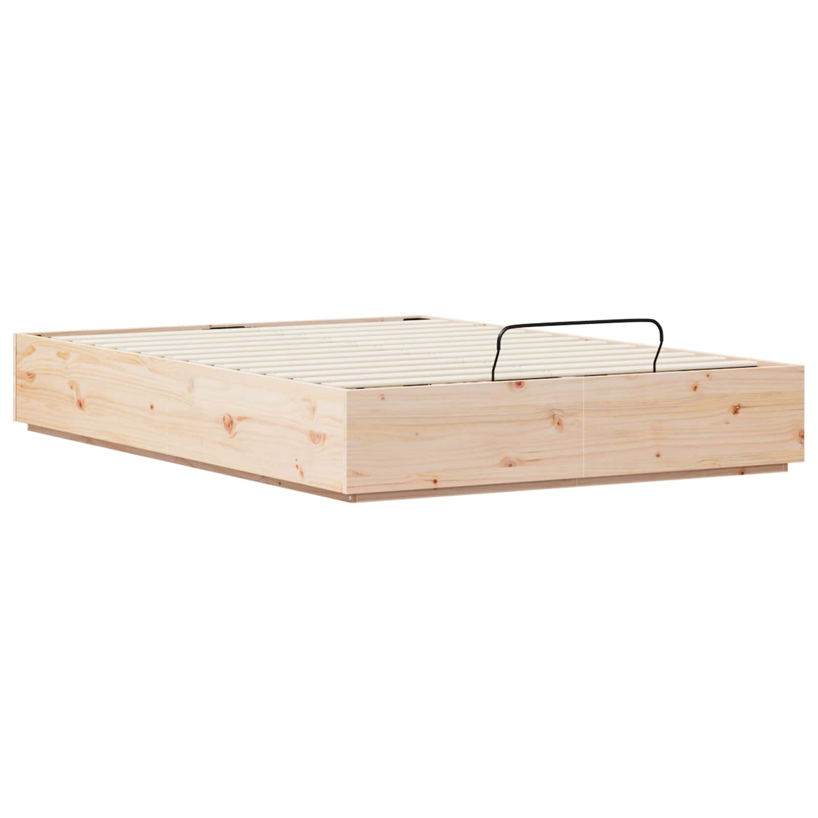 Otomanski krevet Prirodna 150 x 200 cm Masivna borovina