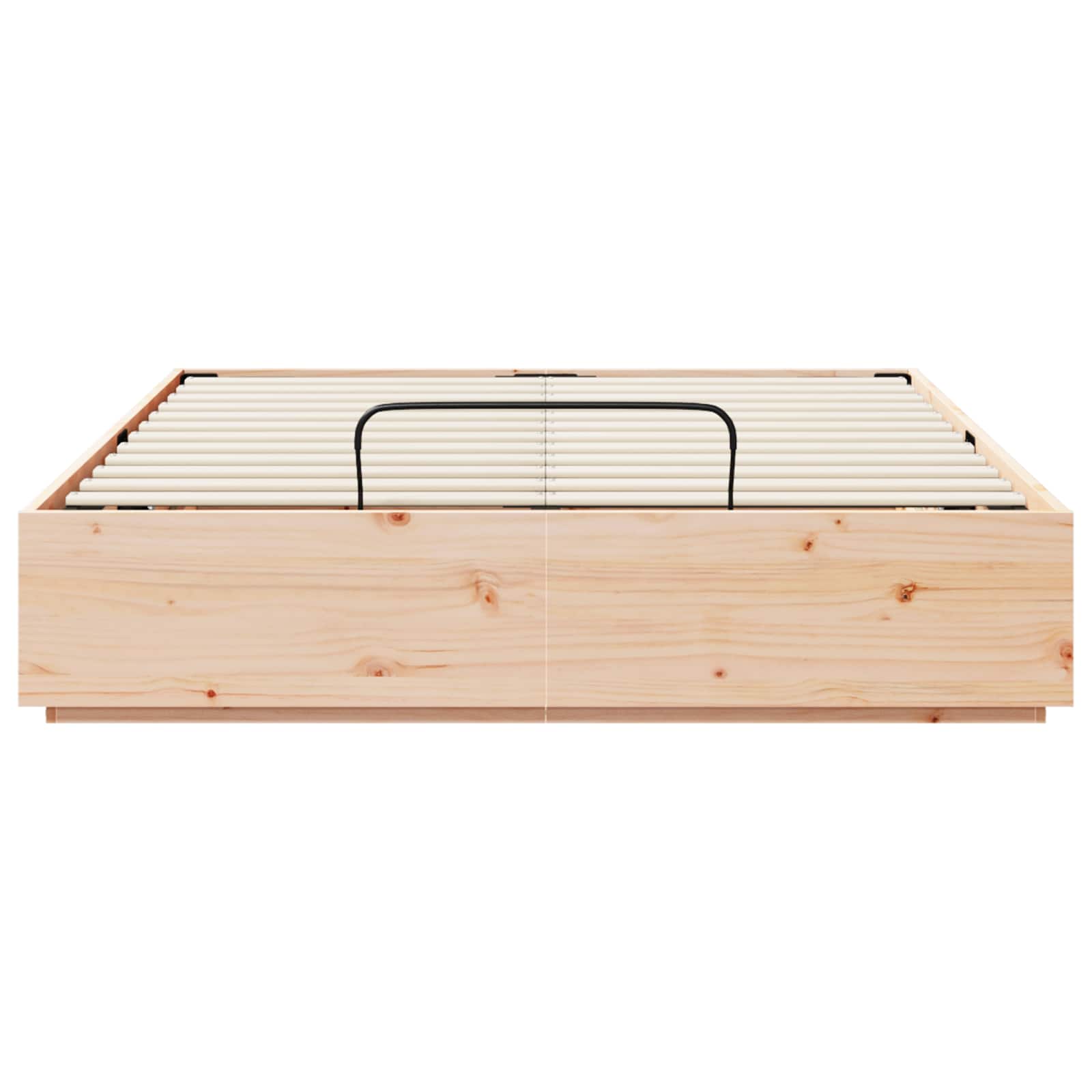 Otomanski krevet Prirodna 160 x 200 cm Masivna borovina