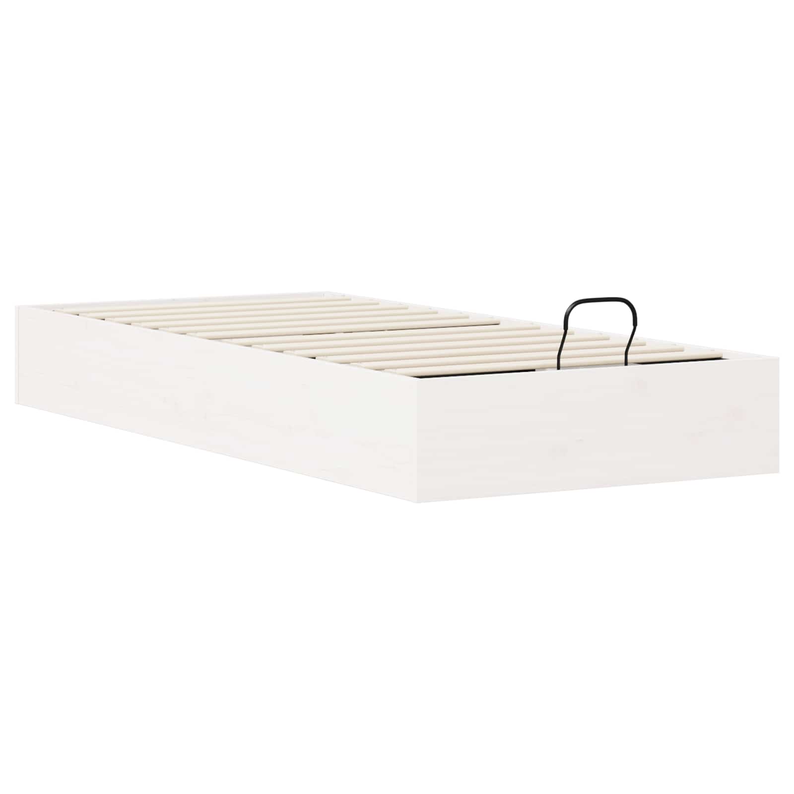 Ottomanska krevetna konstrukcija s pohranom Bijela 75 x 190 cm