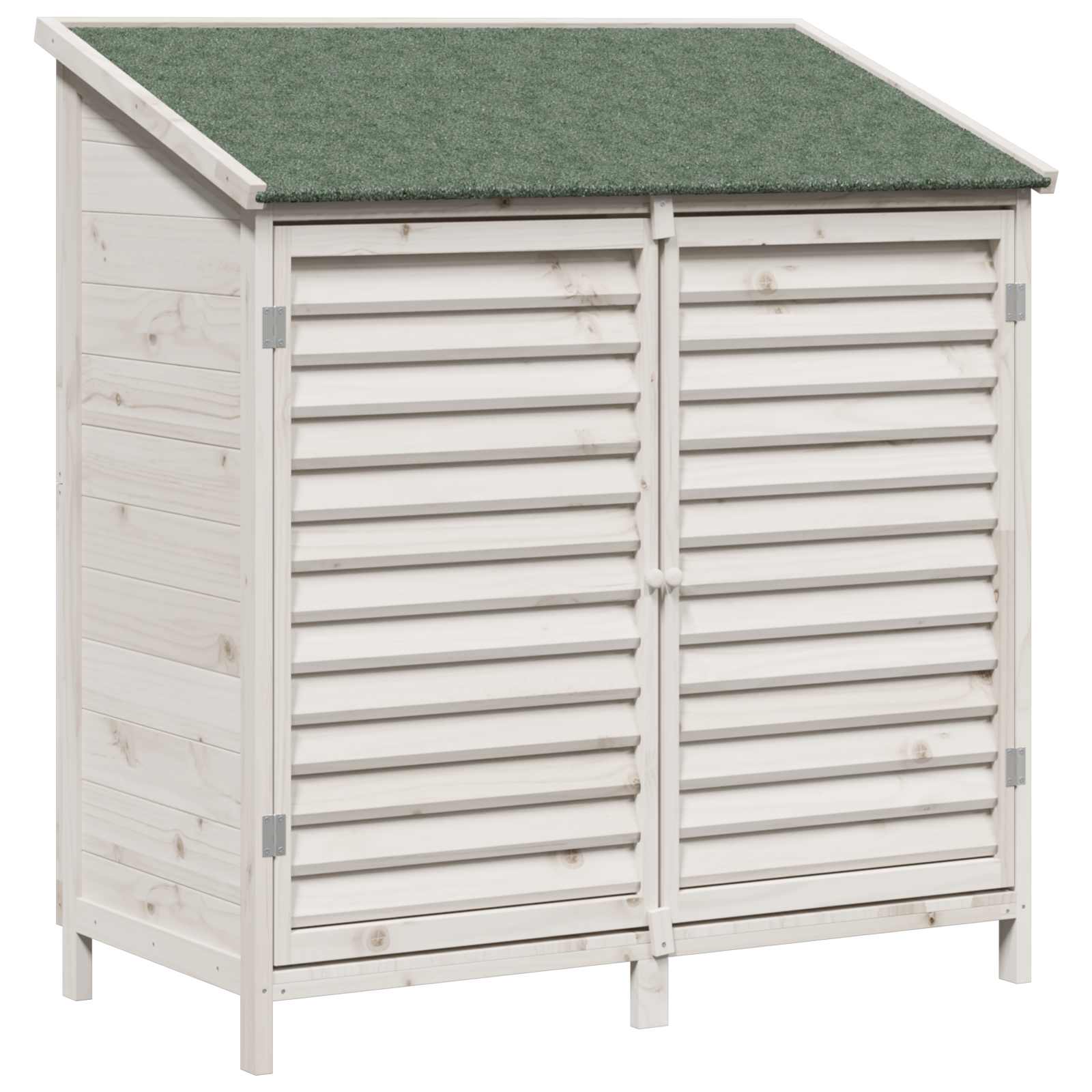 Vrtna Šupa Bijela 106 x 56 x 113,5 cm Čvrsto drvo jele