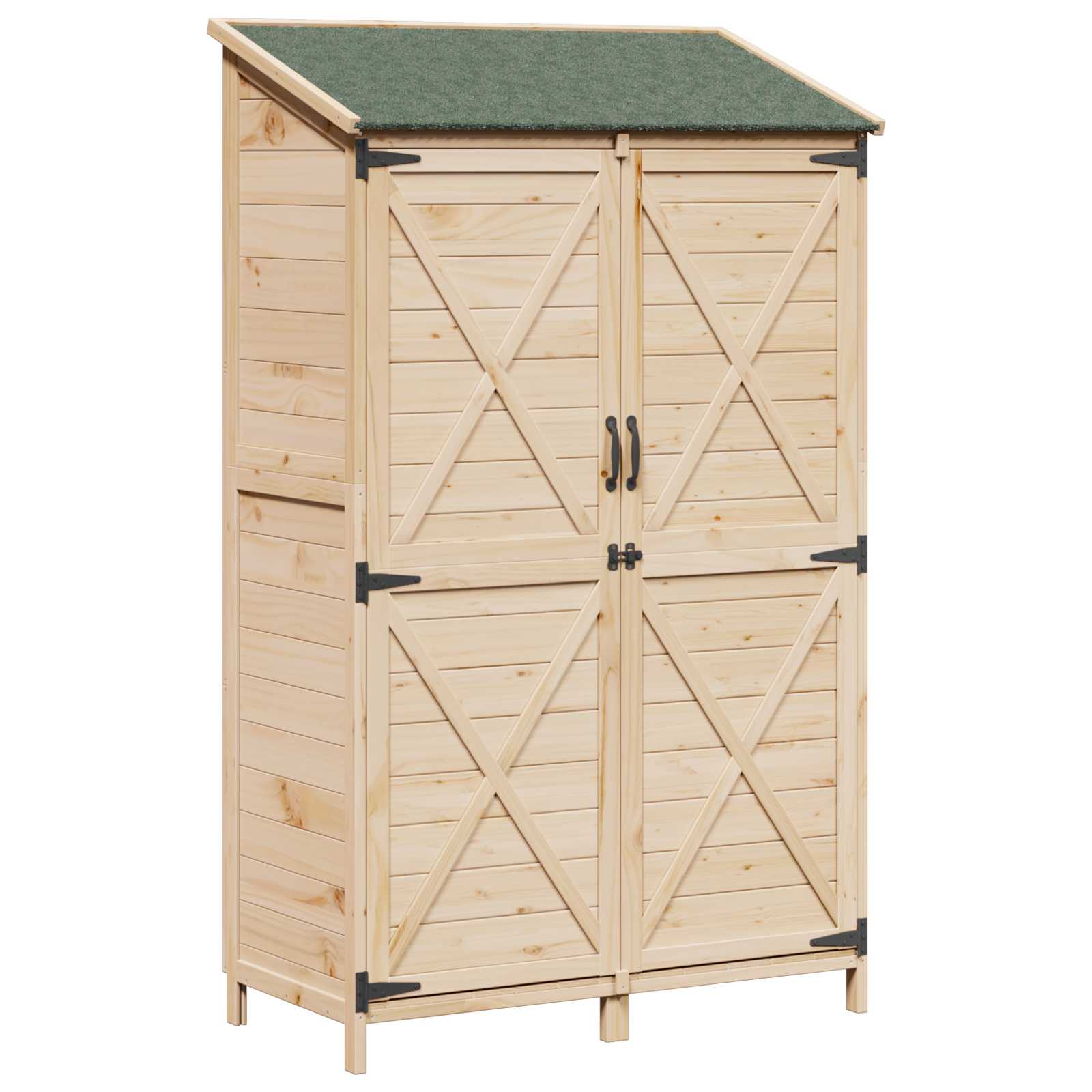 Vrtna Šupa Prirodna 106 x 56 x 176,5 cm Čvrsto drvo jele
