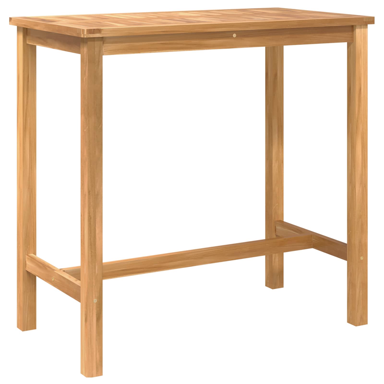 Vanjski bar set 5 pcs Neprerađeno Čvrsto teak drvo