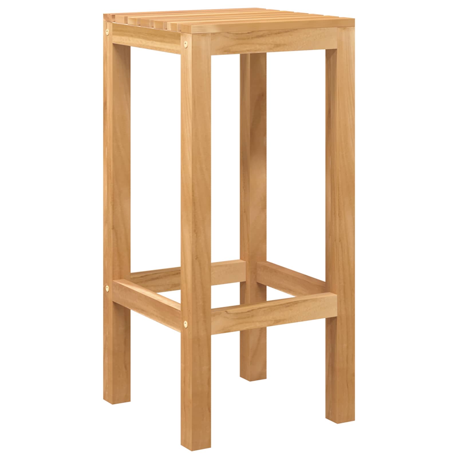 Vanjski bar set 5 pcs Neprerađeno Čvrsto teak drvo