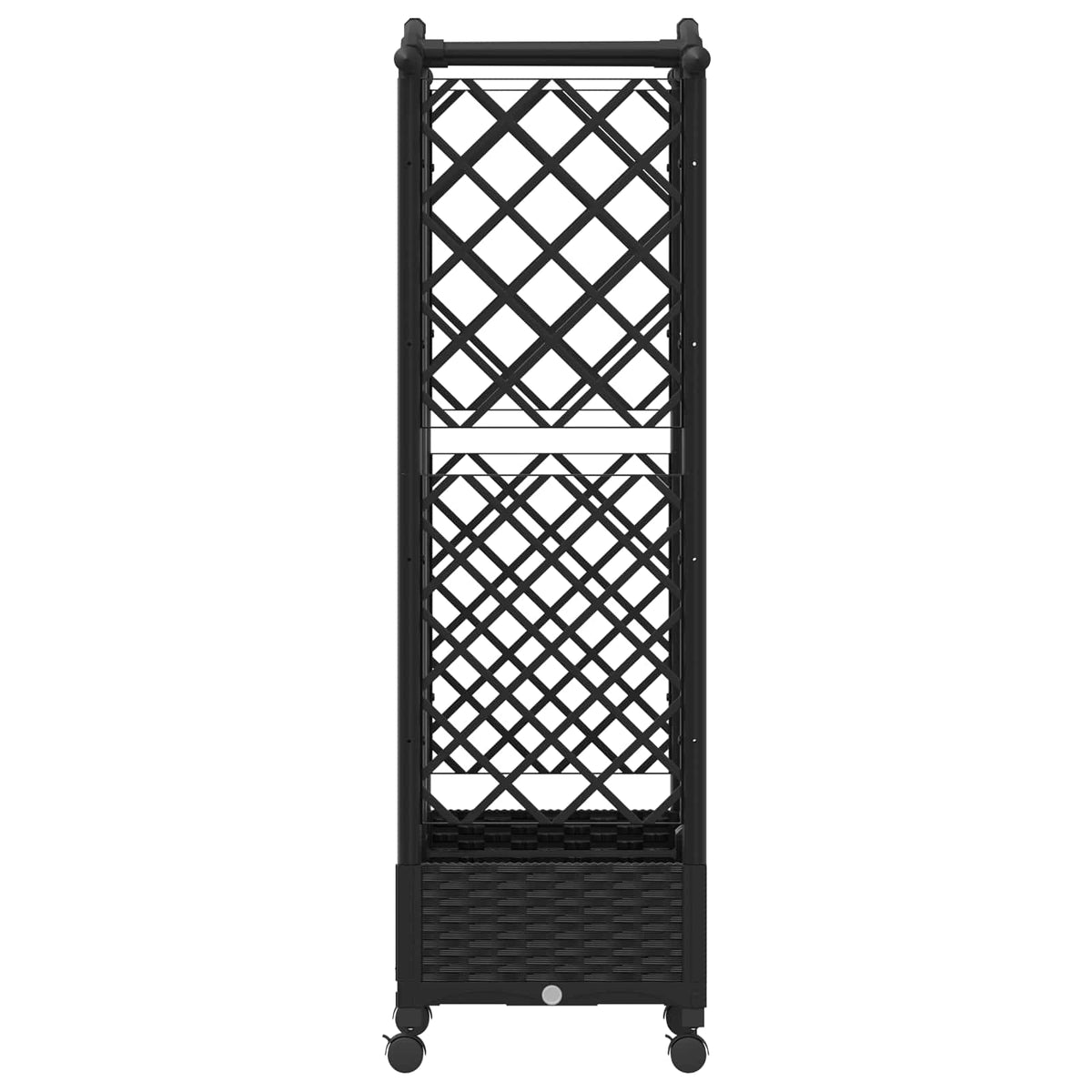 Povišeni krevet s mrežom i krovom Crna 124 x 40 x 129 cm PP