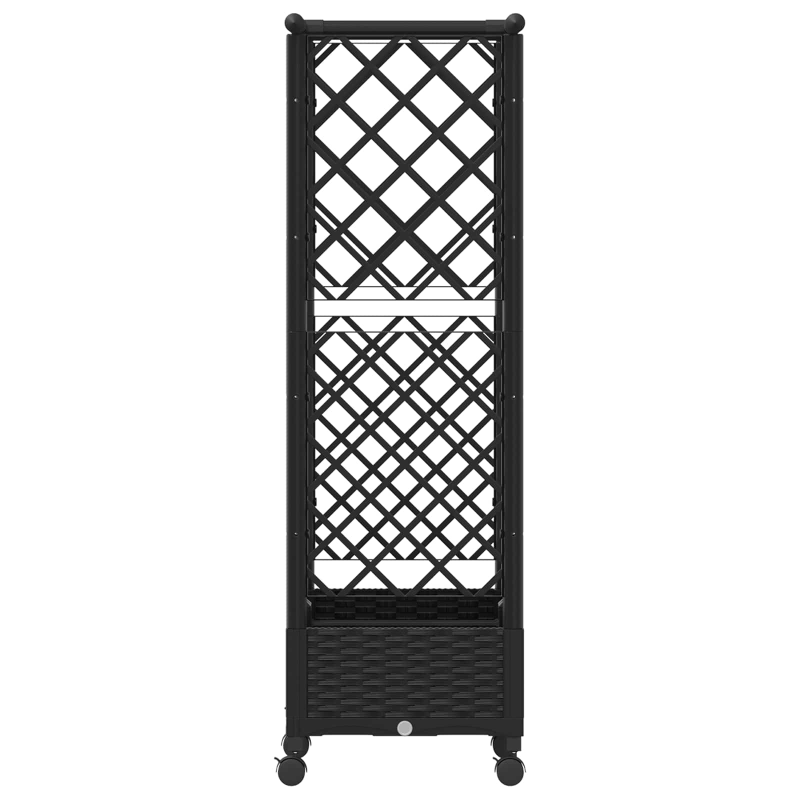 Povišeni krevet s mrežom i krovom Crna 122,5 x 40 x 127 cm PP