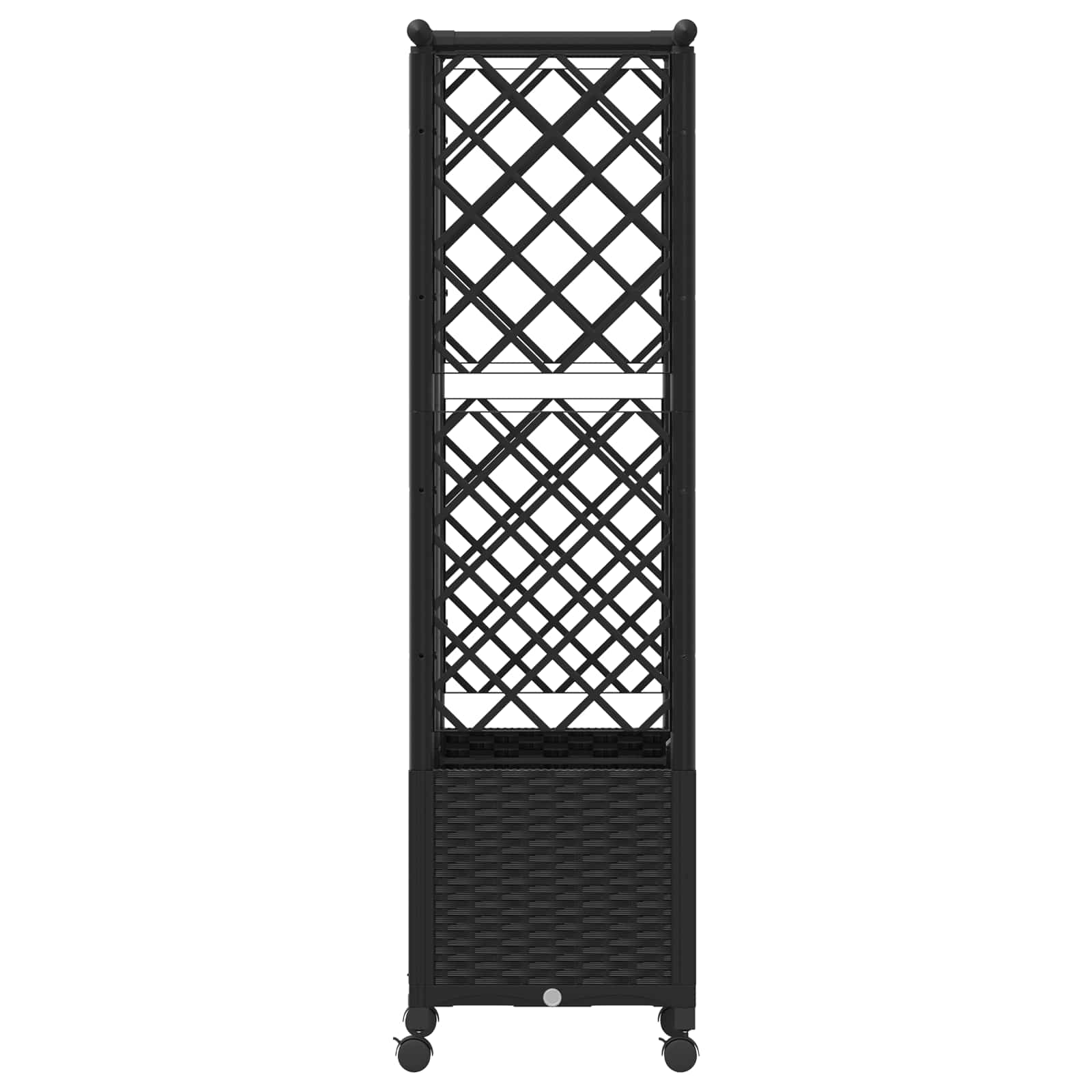 Povišeni krevet s mrežom i krovom Crna 124 x 40 x 142 cm PP