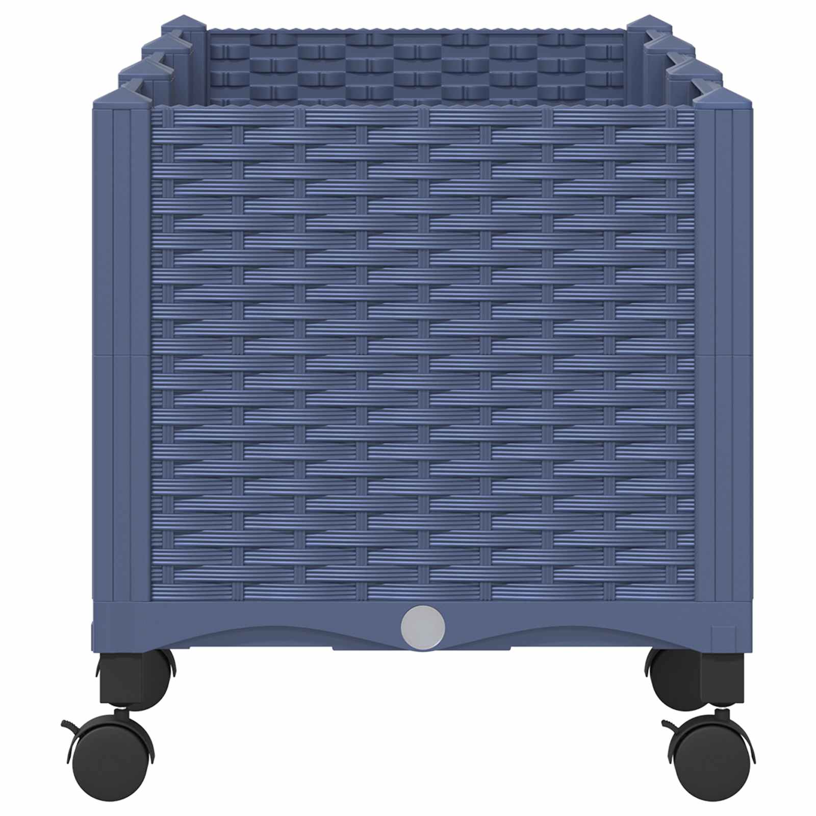 Vrtni saksija s kotačima Plavo Sivo 120 x 40 x 48 cm PP