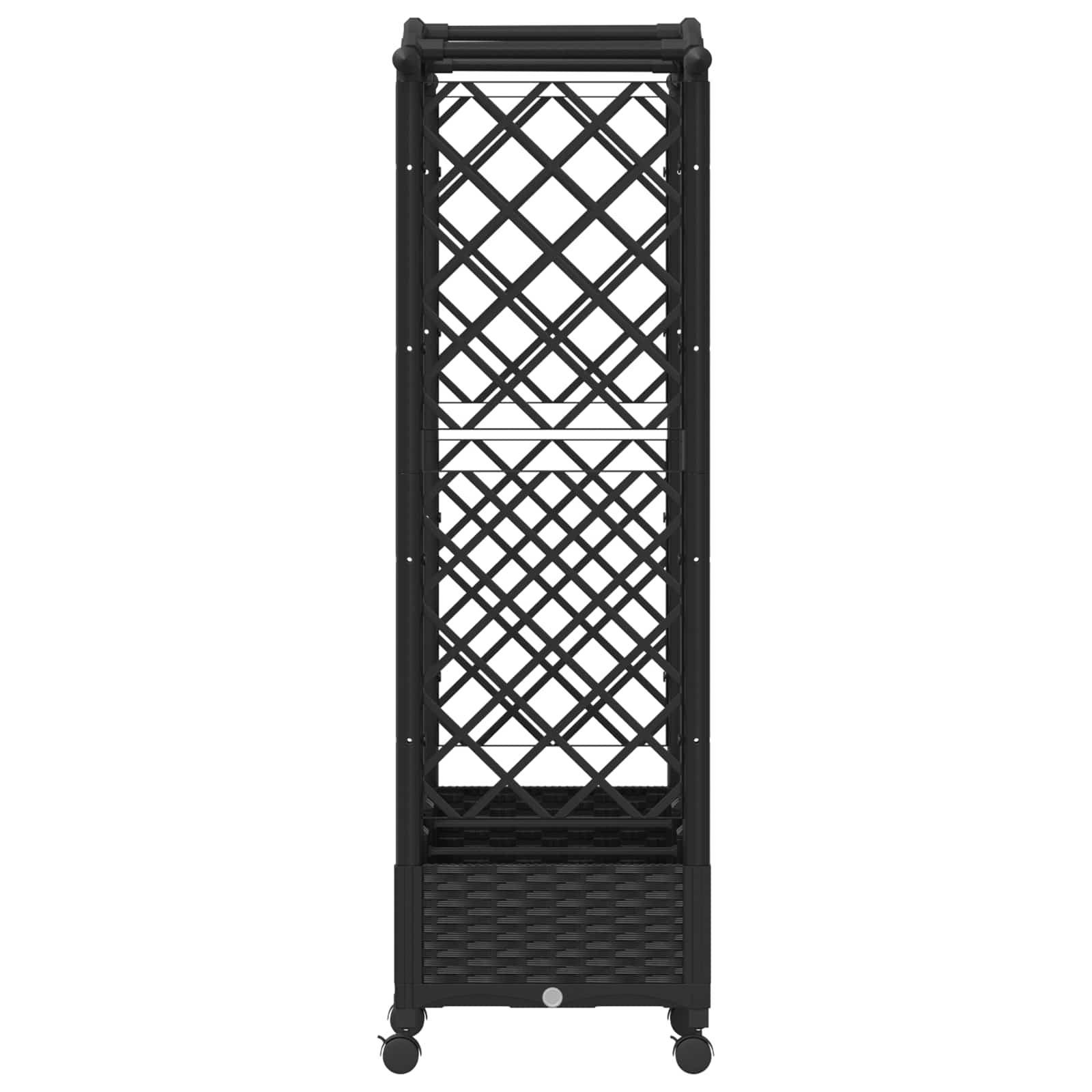 Povišeni krevet s mrežom i krovom Crna 169 x 40 x 129 cm PP