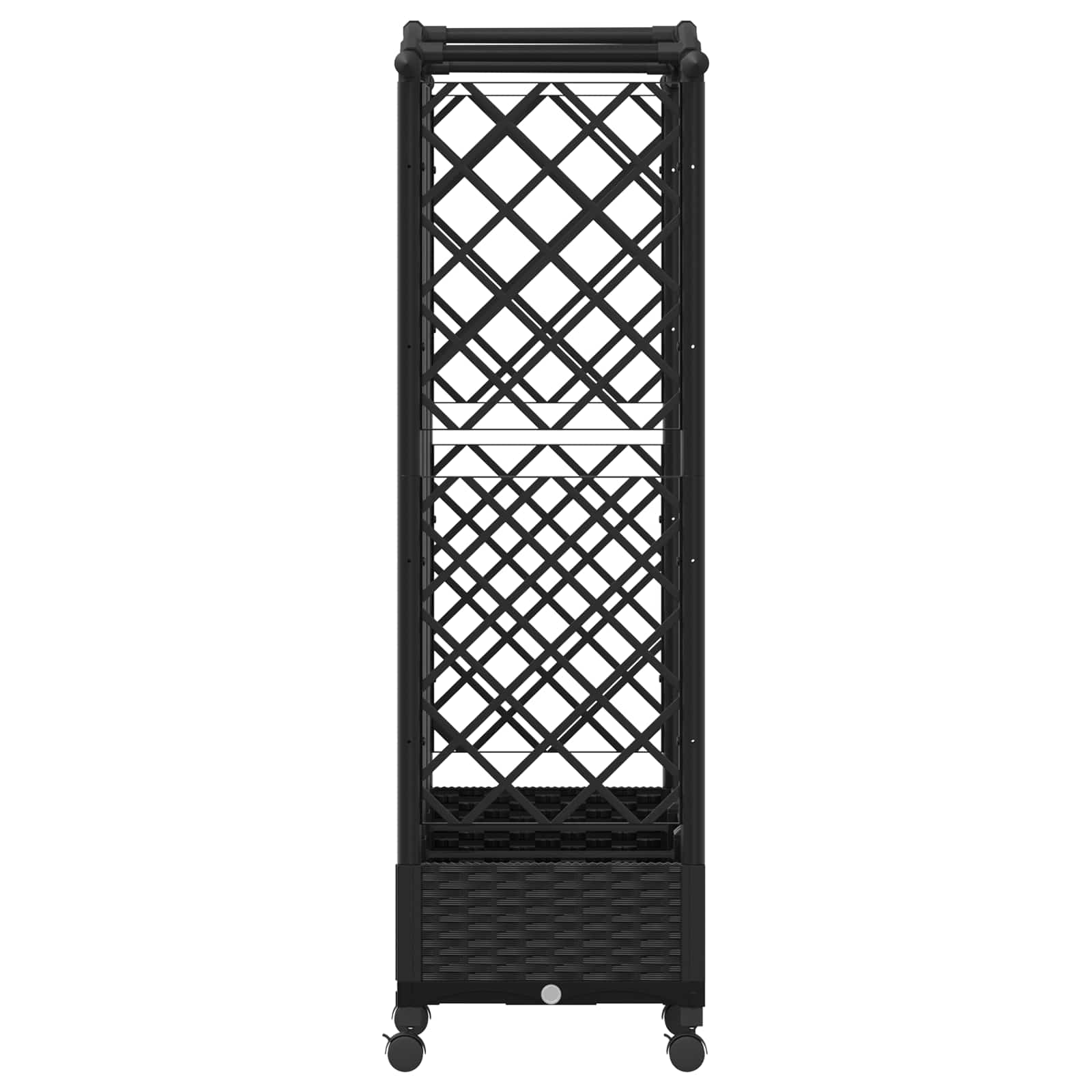 Povišeni krevet s mrežom i krovom Crna 163 x 40 x 129 cm PP