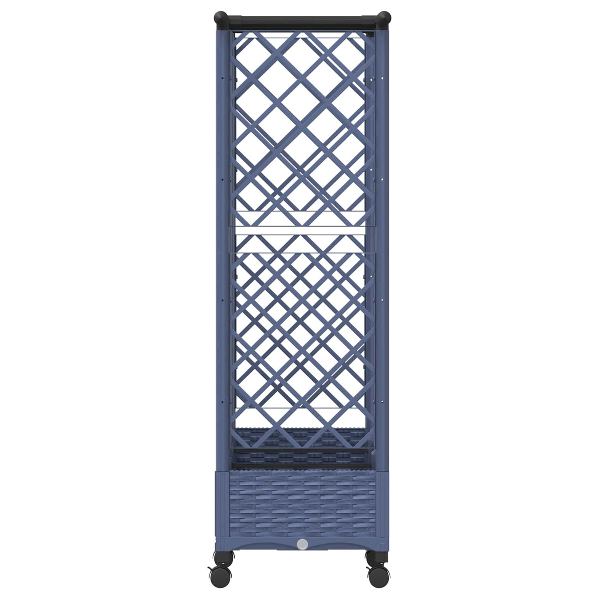 Povišeni krevet s mrežom i krovom Siva 164 x 40 x 127 cm PP