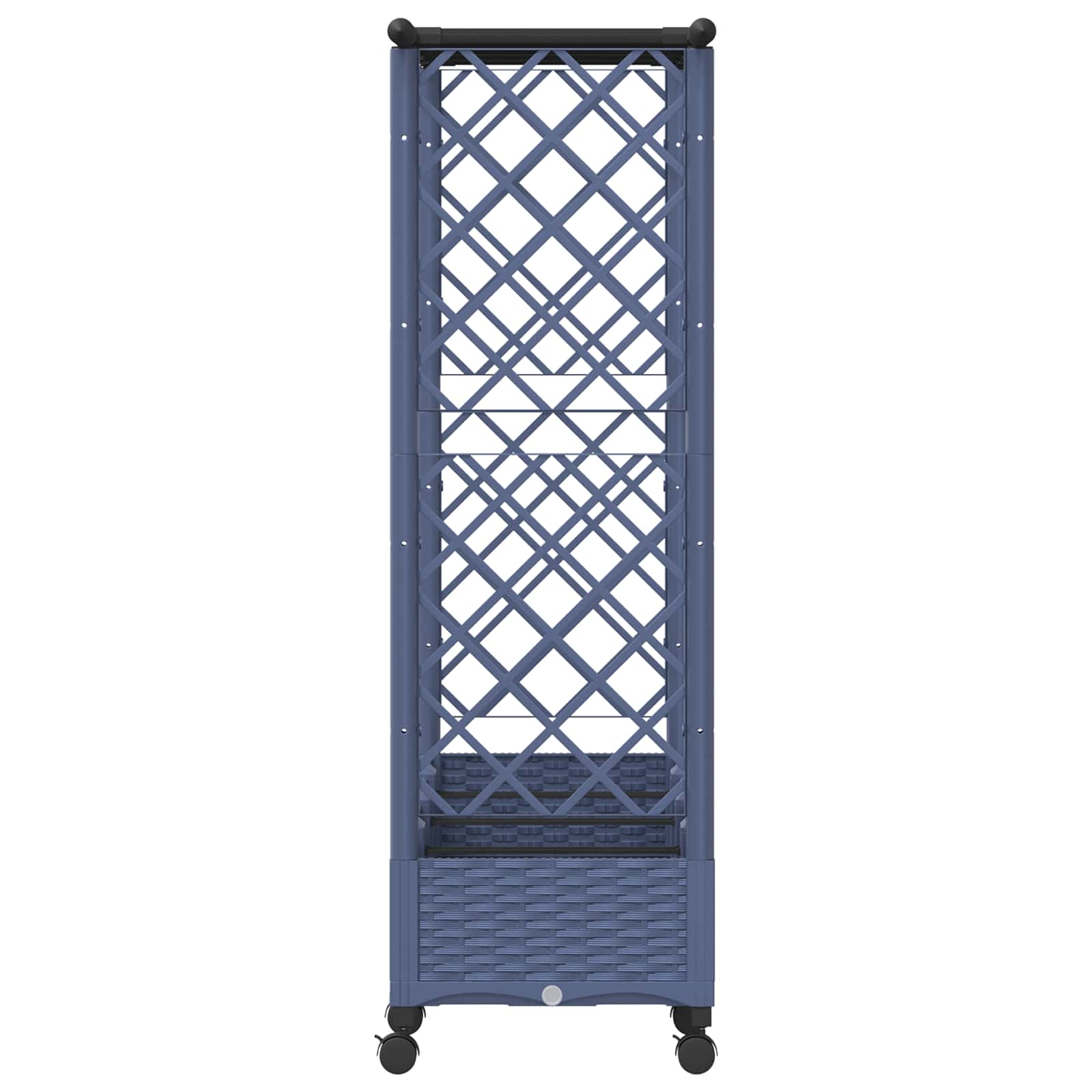 Povišeni krevet s mrežom i krovom Siva 203 x 40 x 127 cm PP