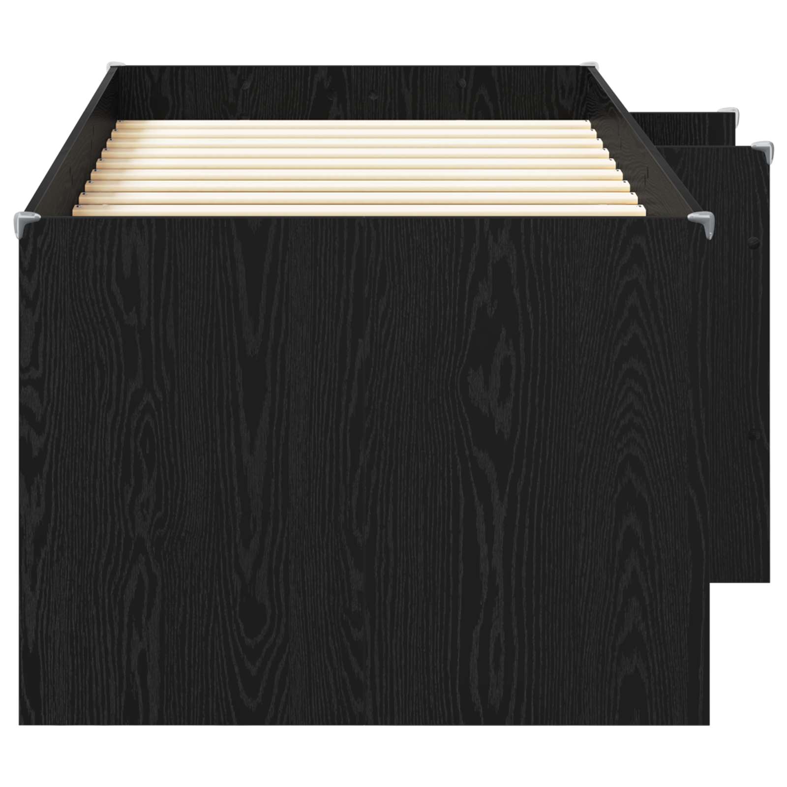 Kreveta za visoko spavanje djece 2 pcs Crni hrast 90 x 200 cm