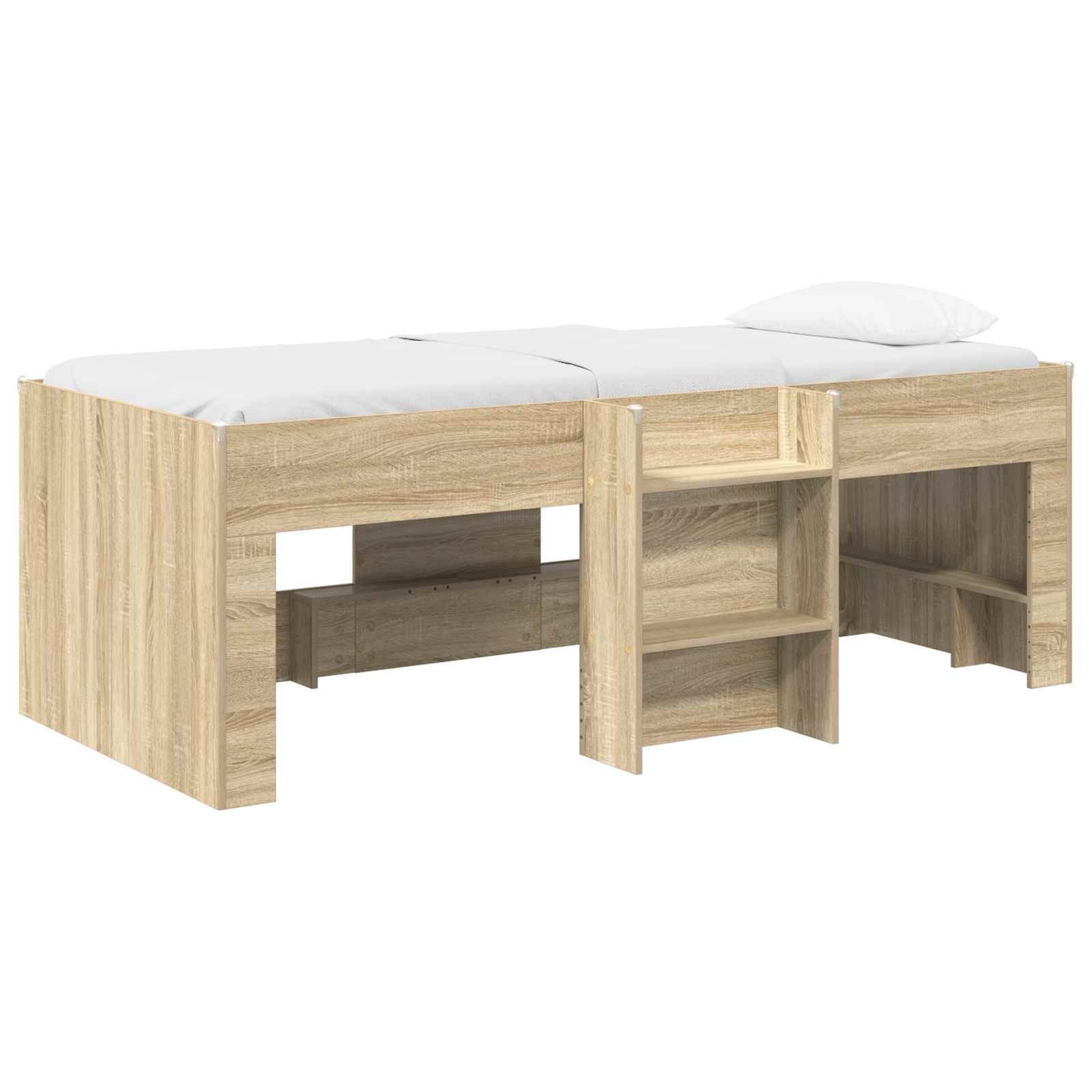 Kreveta za visoko spavanje djece 2 pcs Hrast sonoma 90 x 200 cm