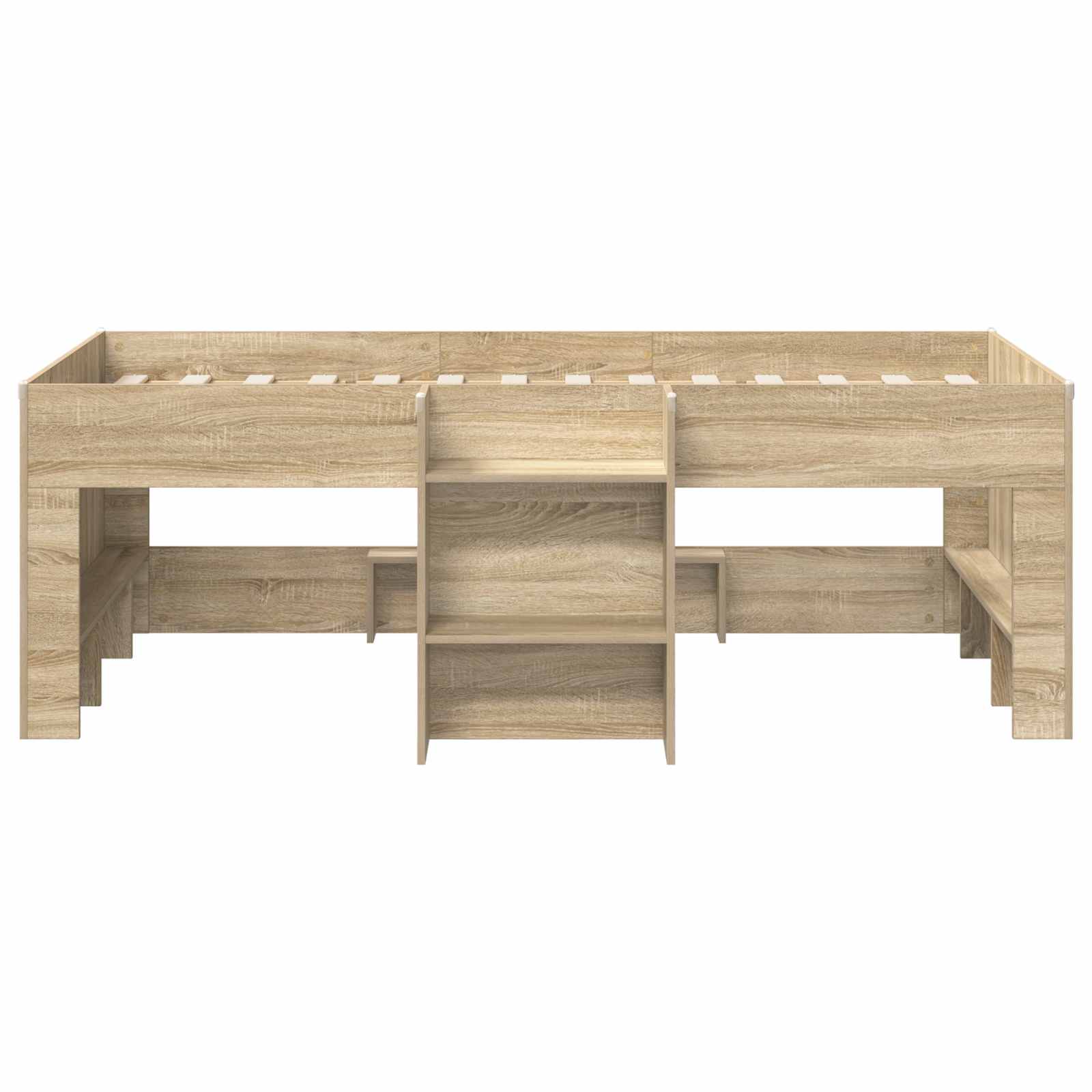Kreveta za visoko spavanje djece 2 pcs Hrast sonoma 90 x 200 cm