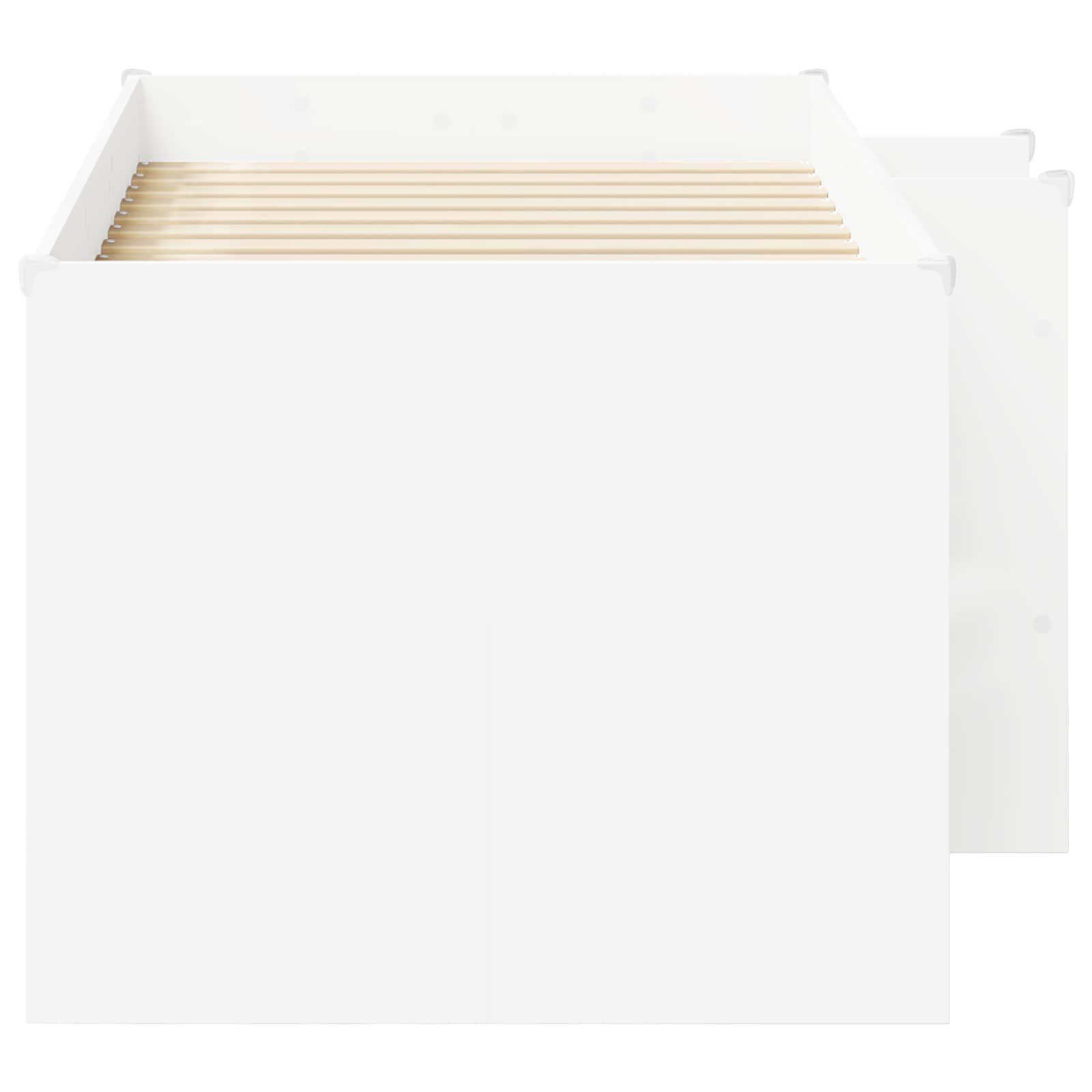 Kreveta za visoko spavanje djece 2 pcs Bijela Konstruirano drvo