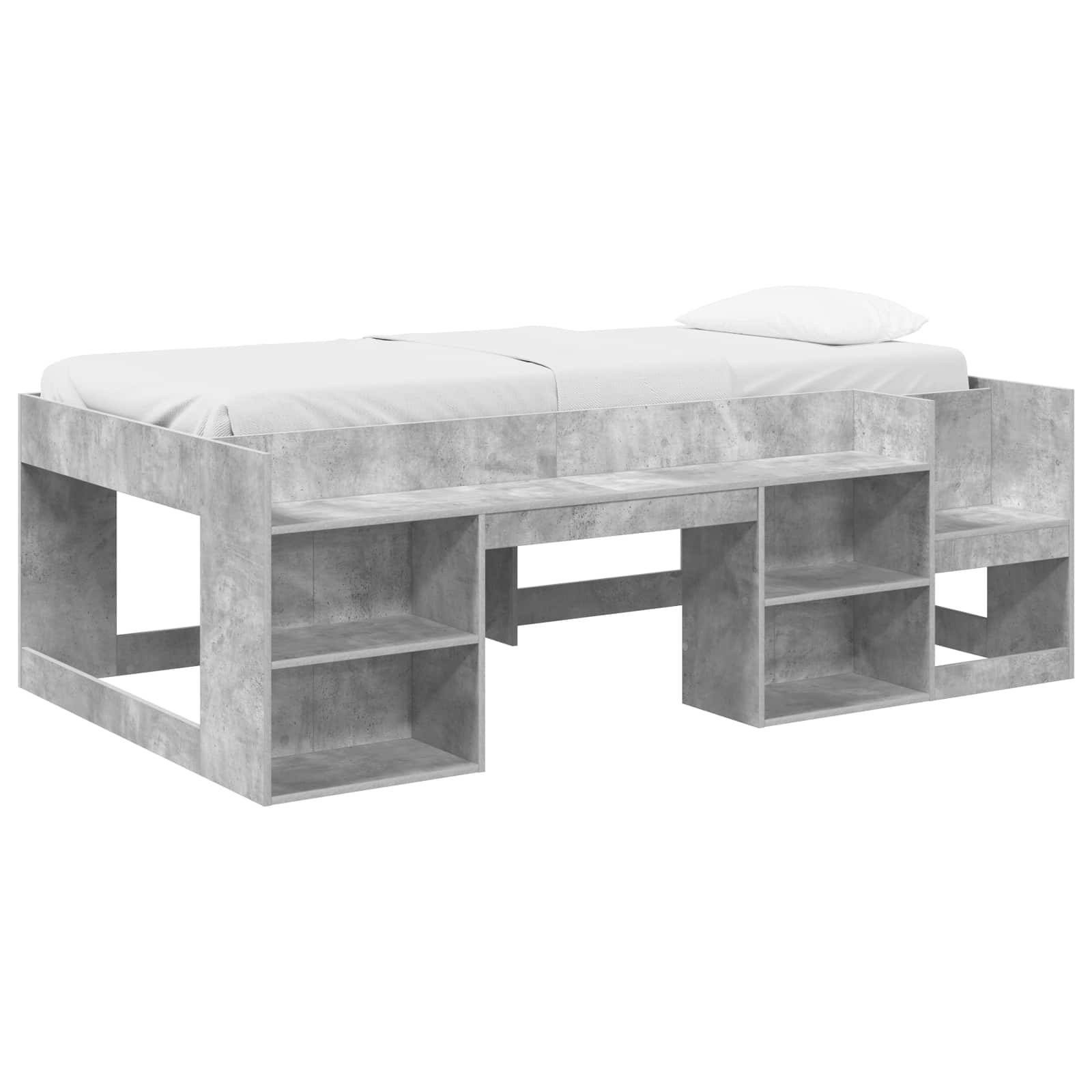 Krevet za djecu s ladicama Betonska siva 90 x 200 cm