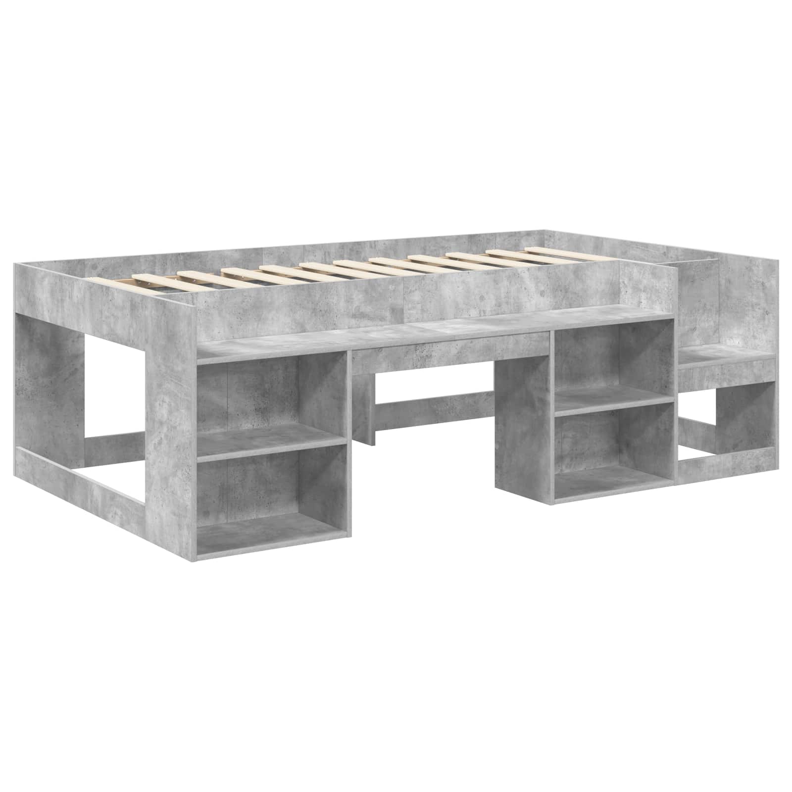 Krevet za djecu s ladicama Betonska siva 75 x 190 cm