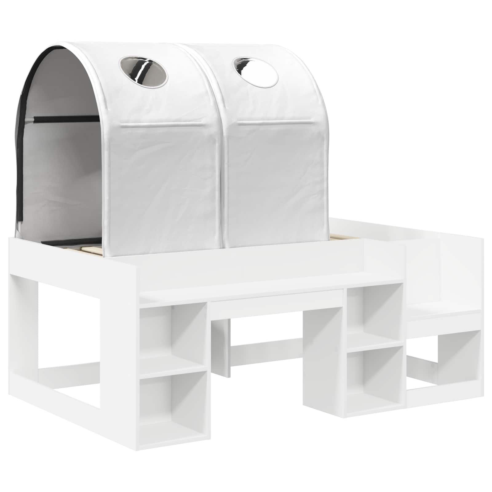 Krevet s Tunnels 4 pcs Bijela Konstruirano drvo