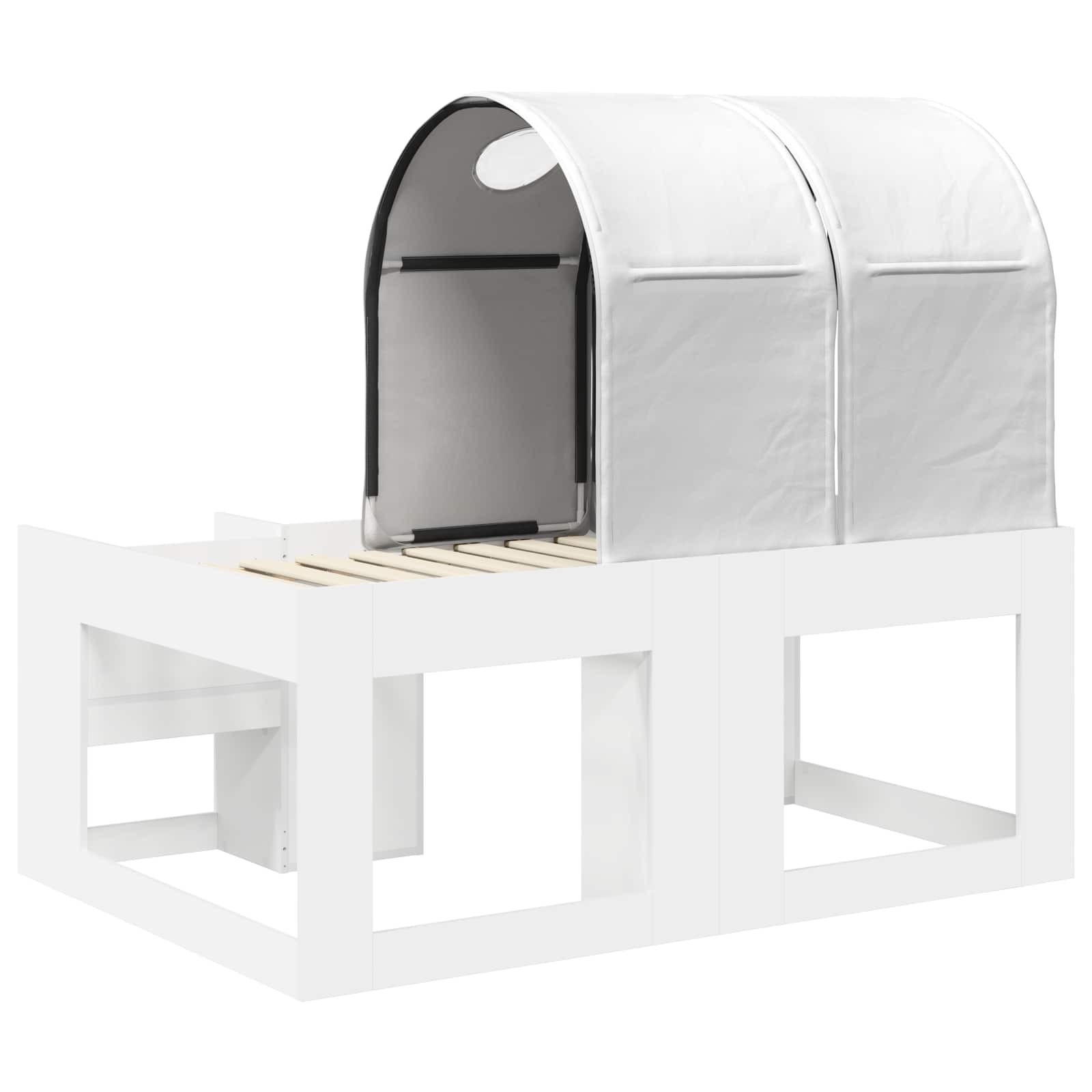 Krevet s Tunnels 4 pcs Bijela Konstruirano drvo