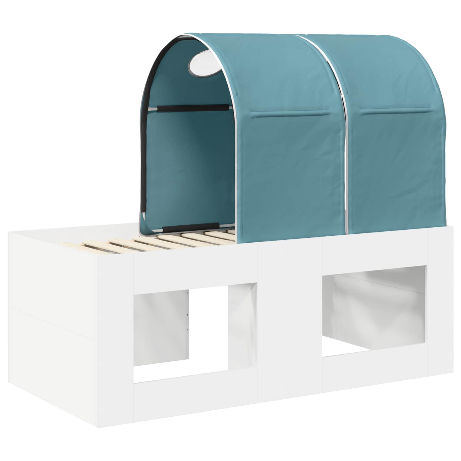 Krevet s Tunnels 4 pcs Artisian hrast i svijetlo plava