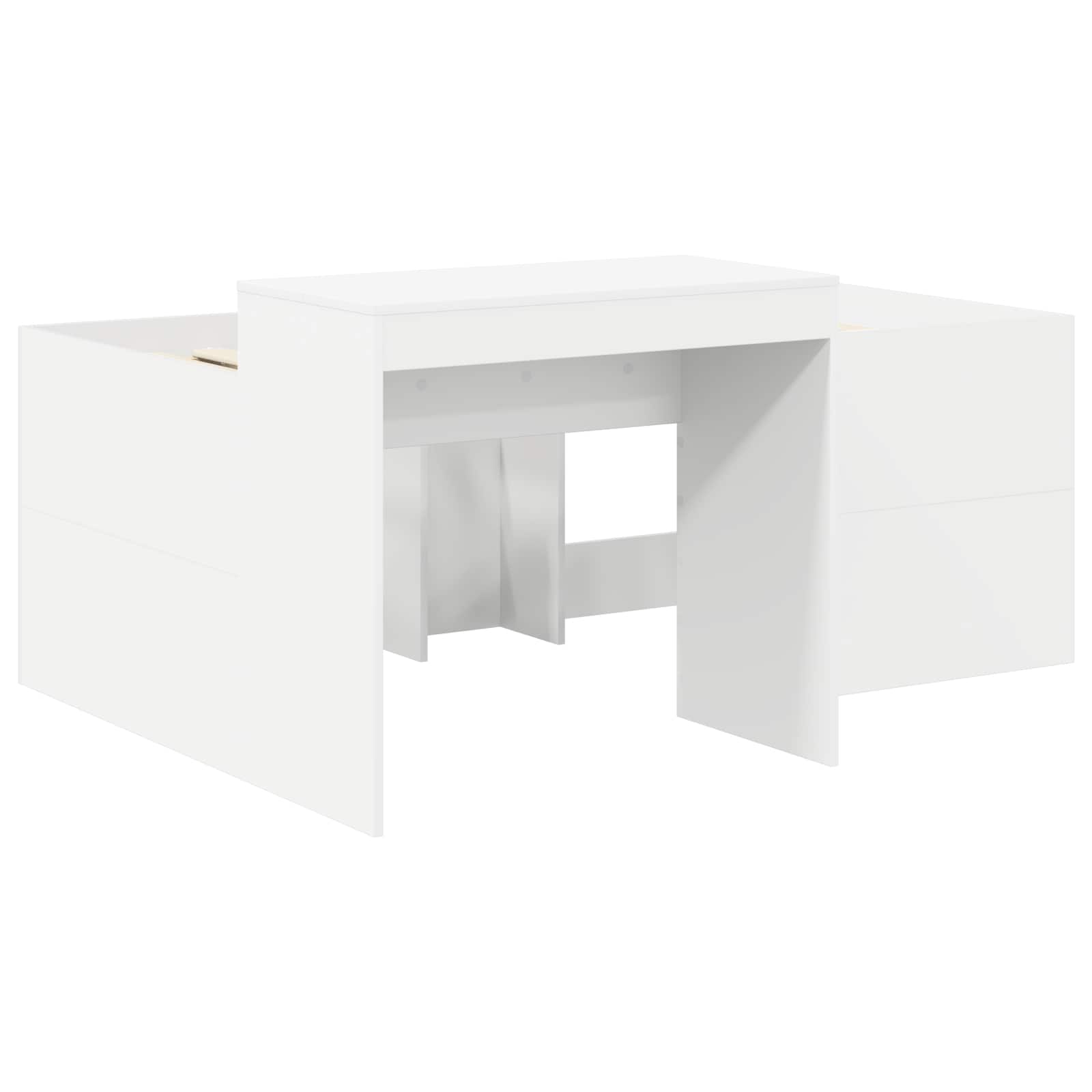 Krevet s Tunnels 4 pcs Artisian hrast i bijela