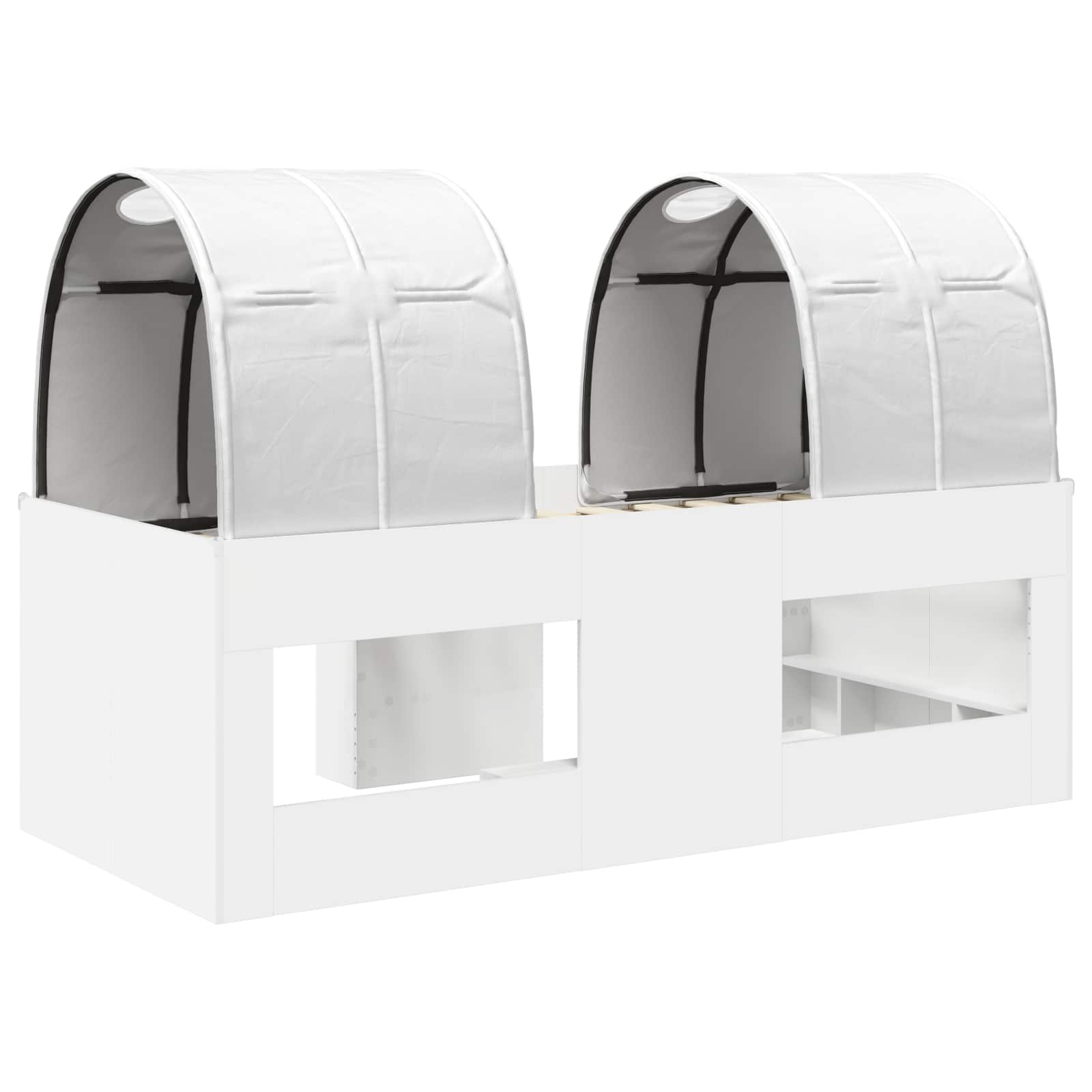 Krevet s Tunnels 4 pcs Bijela Konstruirano drvo